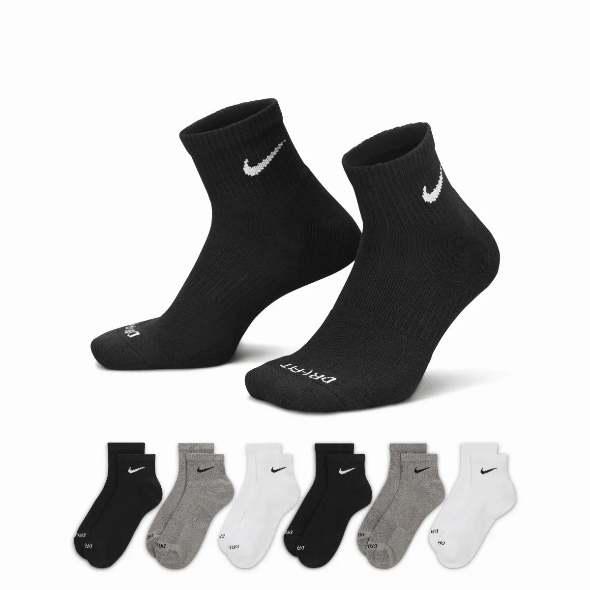Everyday Plus Cushioned Training Ankle Socks (6 Pairs) by Nike