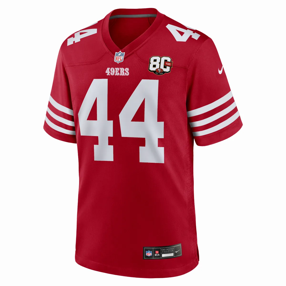 Kyle Juszczyk San Francisco 49ers 80th Anniversary NFL Game Jersey by Nike