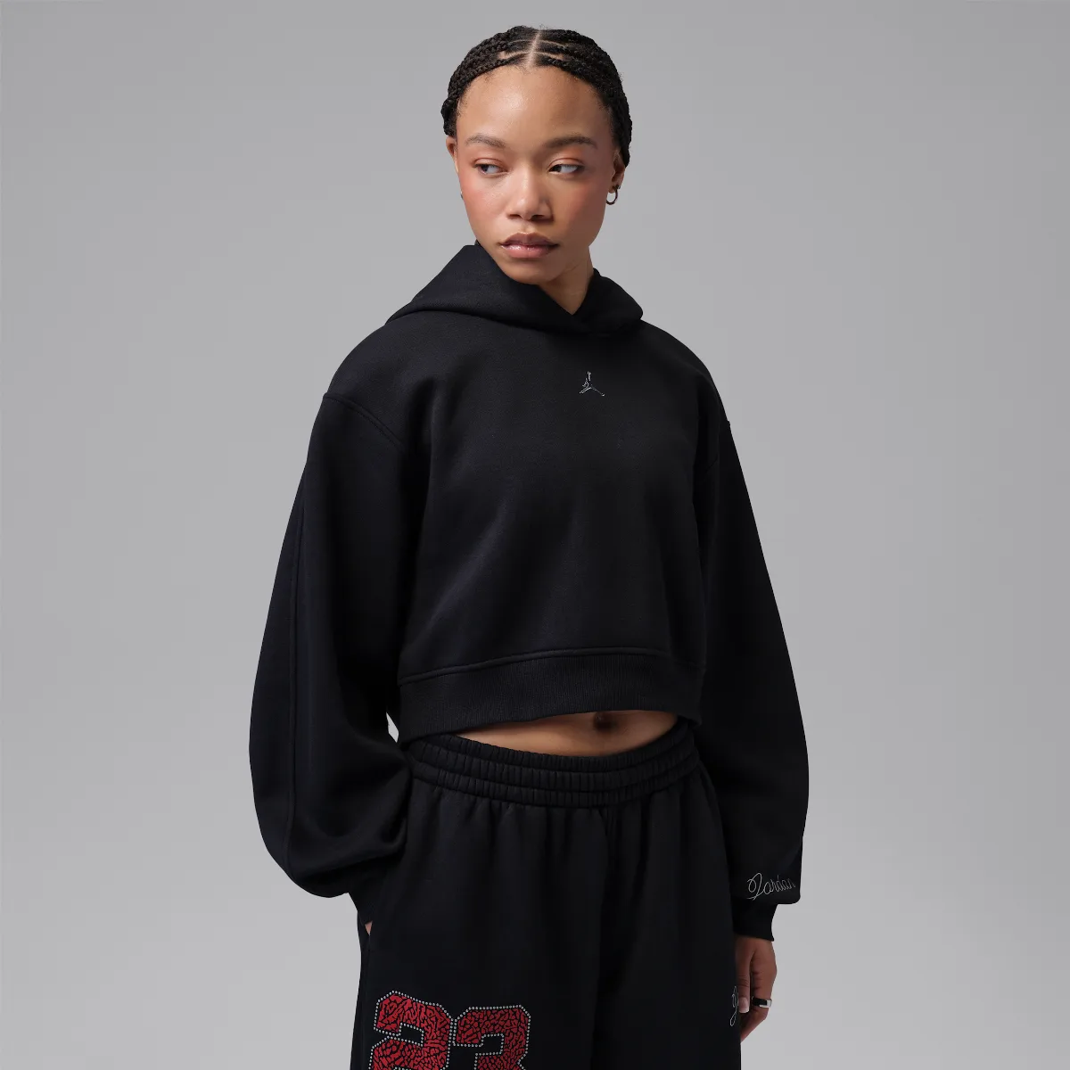 Jordan Brooklyn Fleece Cropped Pullover Hoodie by Jordan