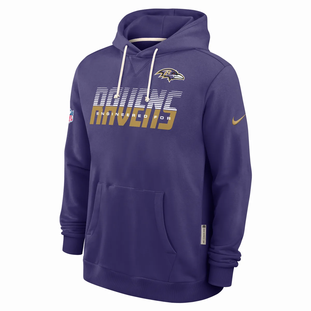 Baltimore Ravens Sideline Standard Issue Dri-FIT NFL Pullover Hoodie by Nike