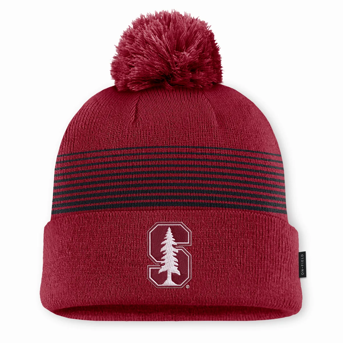 Stanford Sideline Peak College Cuffed Pom Beanie by Nike