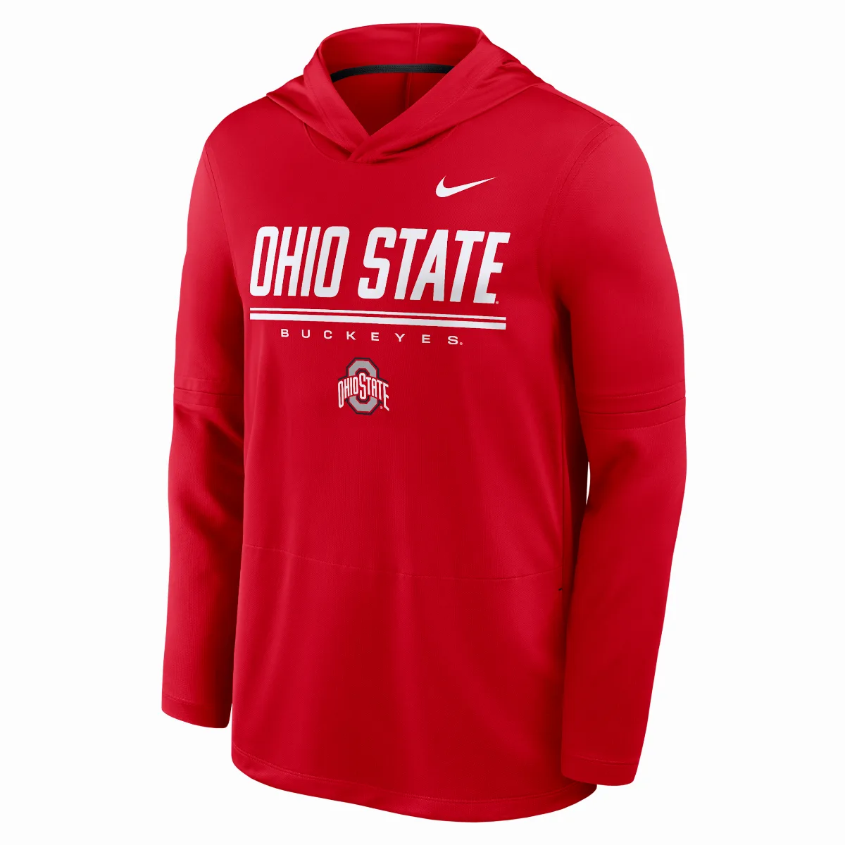 Ohio State Sideline Dri-FIT College Long-Sleeve Hooded Top by Nike