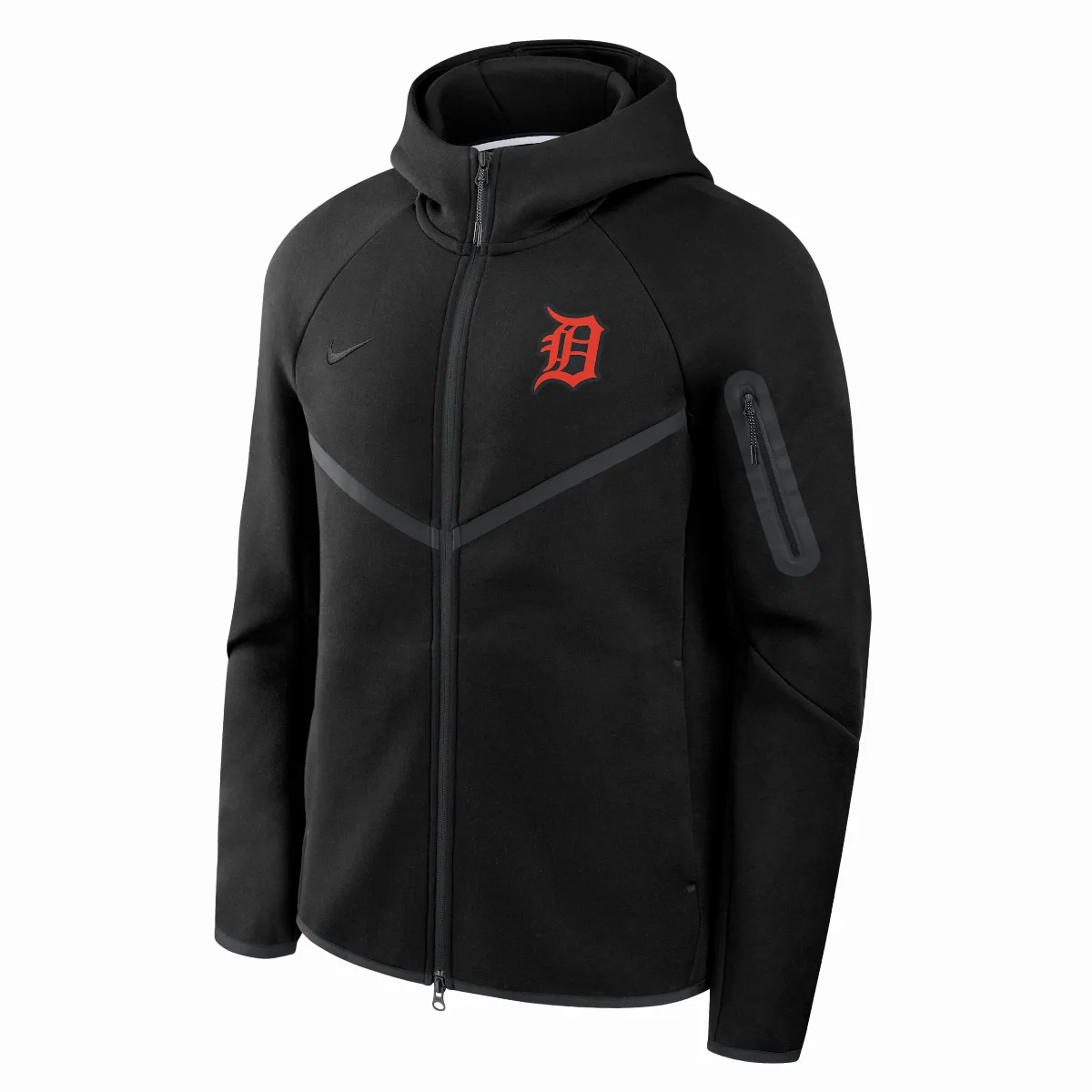 Detroit Tigers Tech Fleece Windrunner MLB Full-Zip Hooded Jacket by Nike