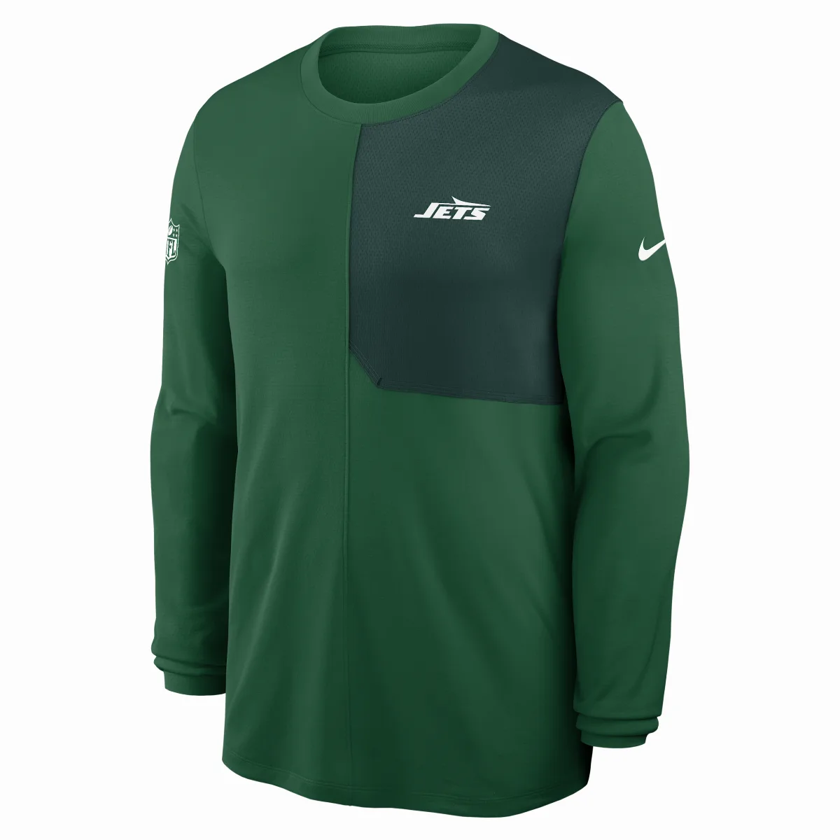 New York Jets Sideline Coach Dri-FIT NFL Long-Sleeve Top