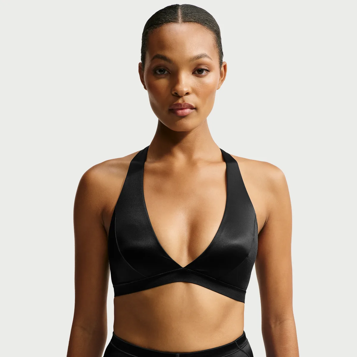 SKIMS Satin Shine Halter Bra by Nike