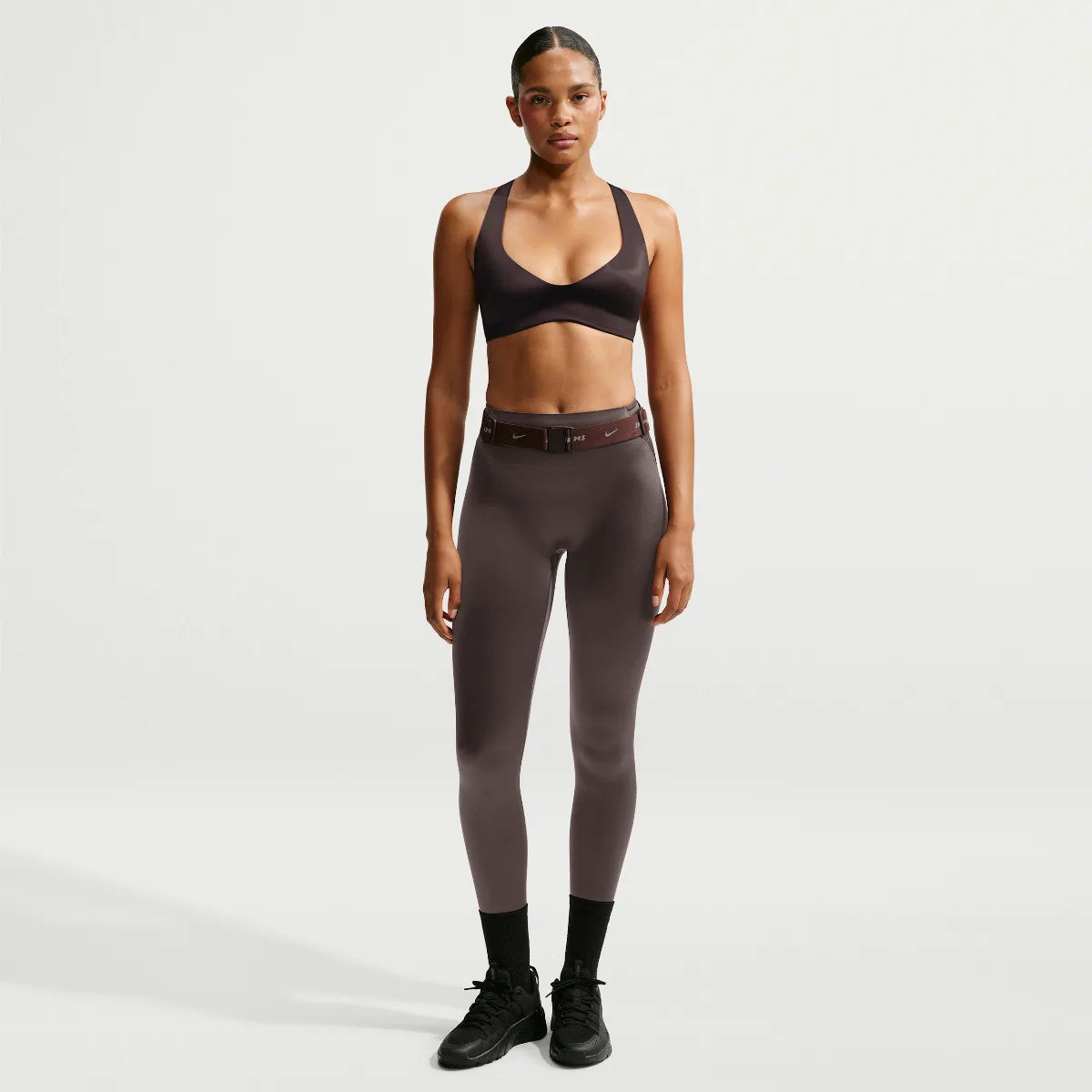 SKIMS Satin Shine High-Waisted Bonded 29" Leggings by Nike