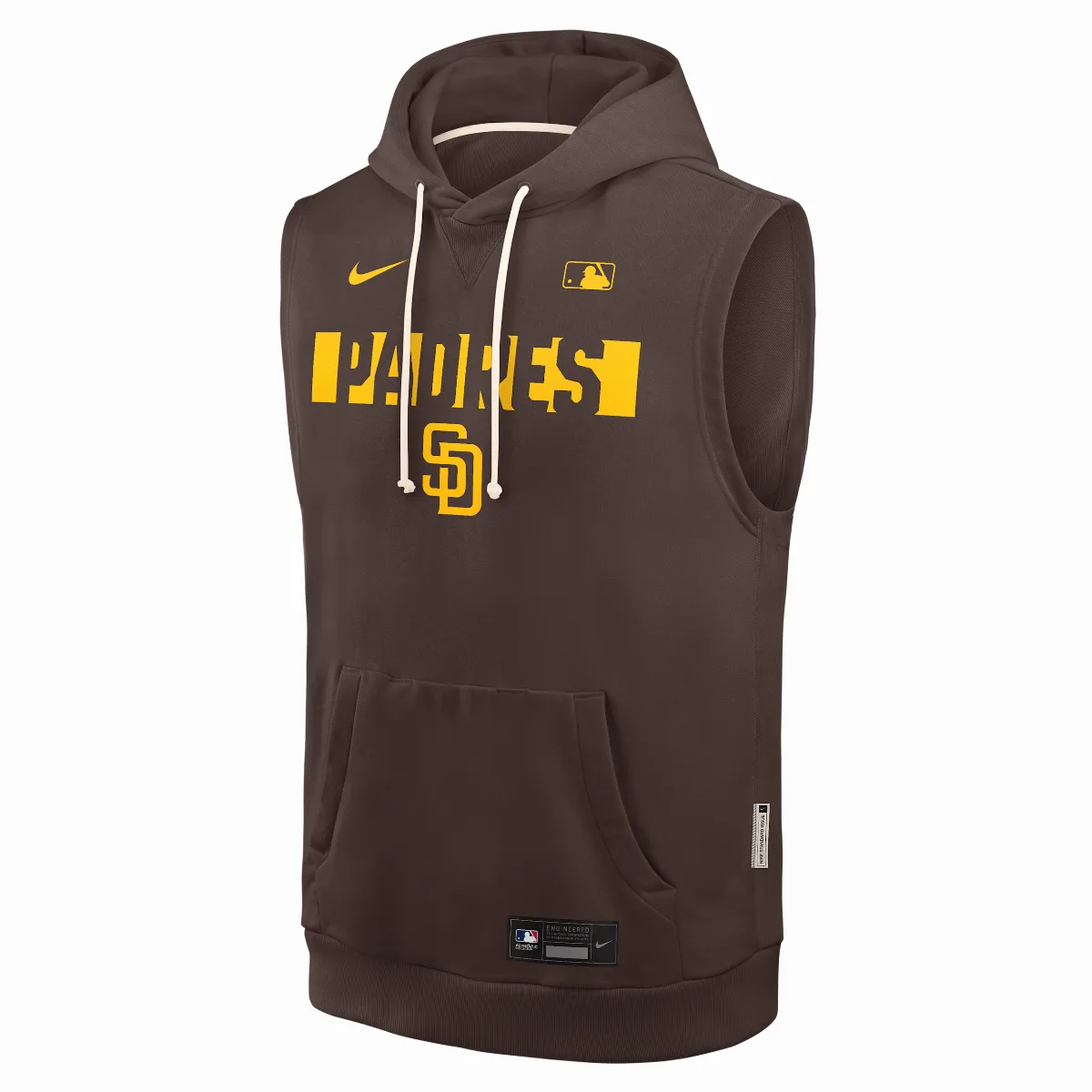 San Diego Padres Authentic Collection Standard Issue Dri-FIT MLB Sleeveless Pullover Hoodie by Nike