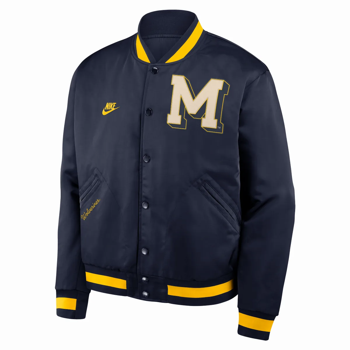 Michigan Legacy College Full-Snap Bomber Jacket