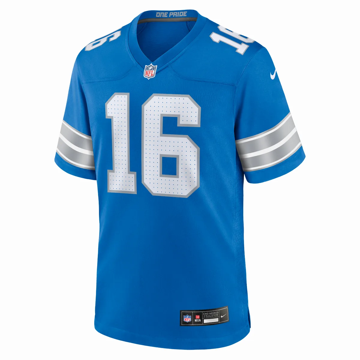 Jared Goff Detroit Lions NFL Game Football Jersey by Nike