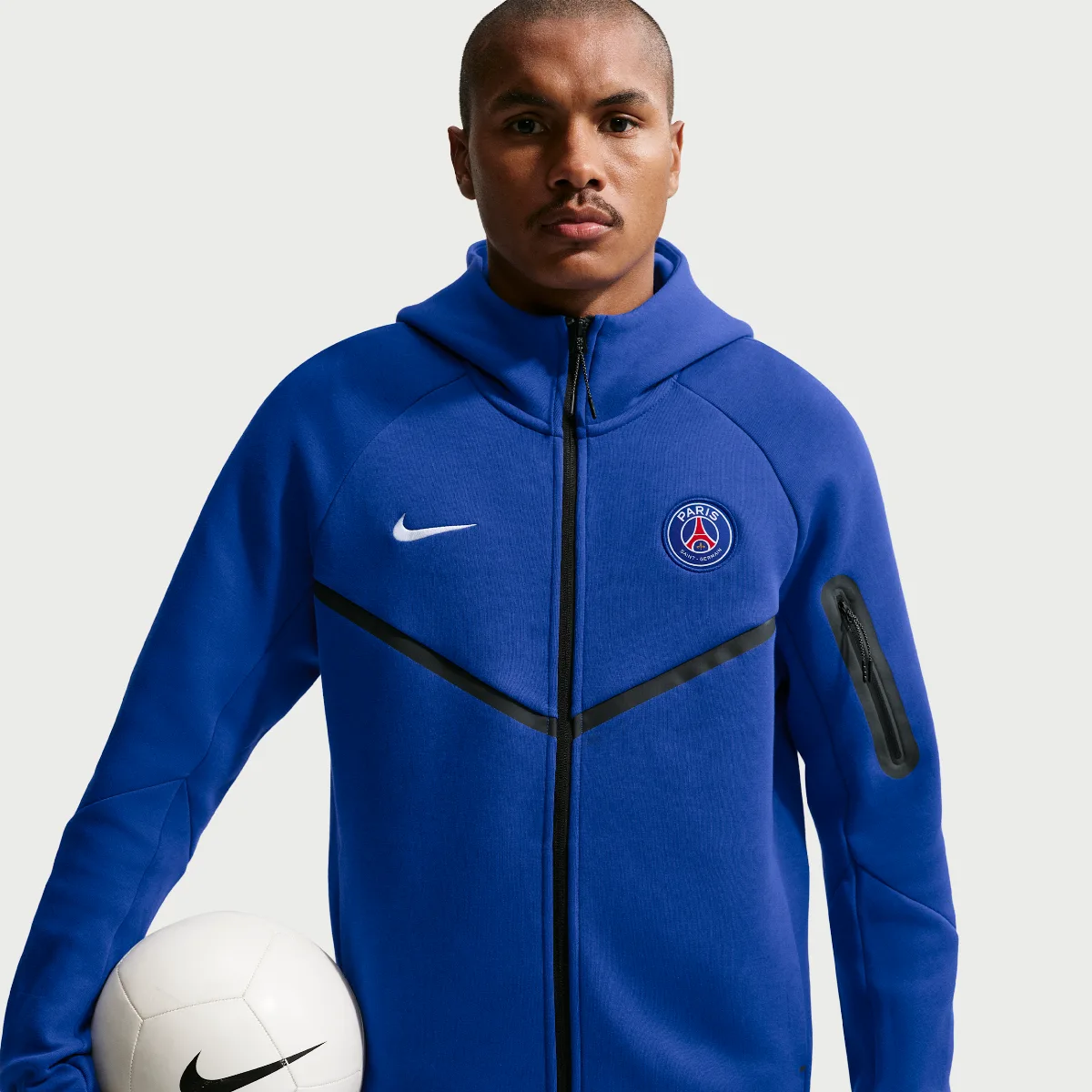 Paris Saint-Germain Tech Fleece Windrunner Soccer Full-Zip Hoodie by Nike
