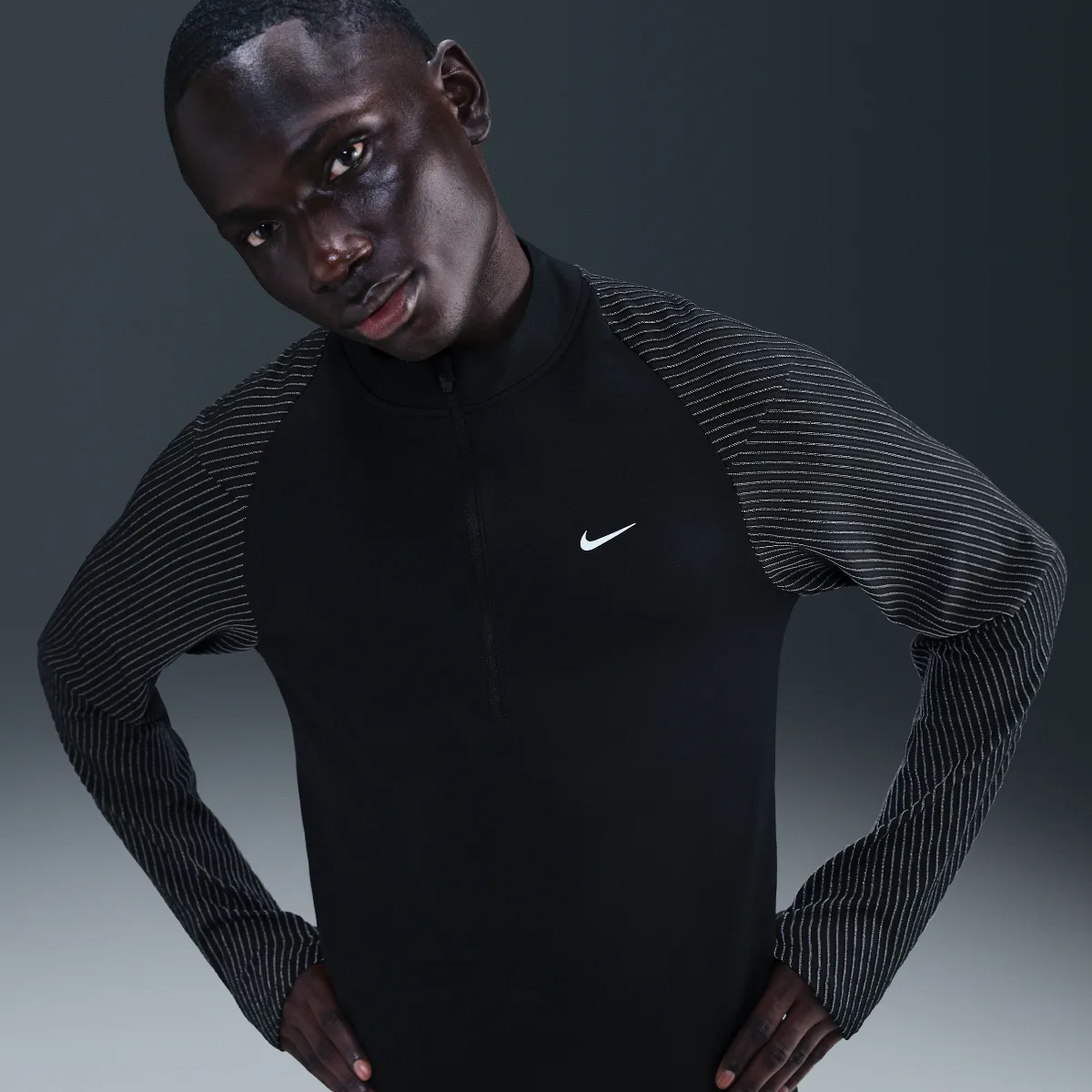 Dri-FIT 1/2-Zip Running Top with Reflective Accents by Nike
