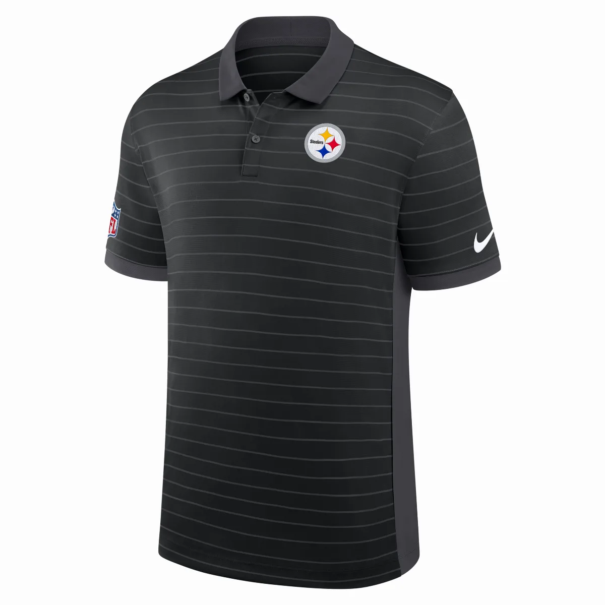 Pittsburgh Steelers Sideline Victory Stripe Dri-FIT NFL Polo by Nike