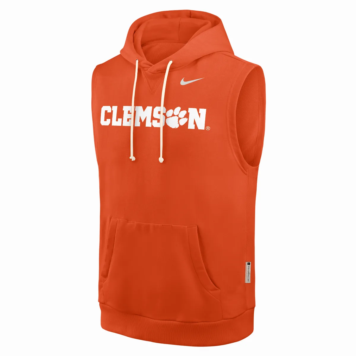 Clemson Sideline Dri-FIT College Sleeveless Pullover Hoodie by Nike