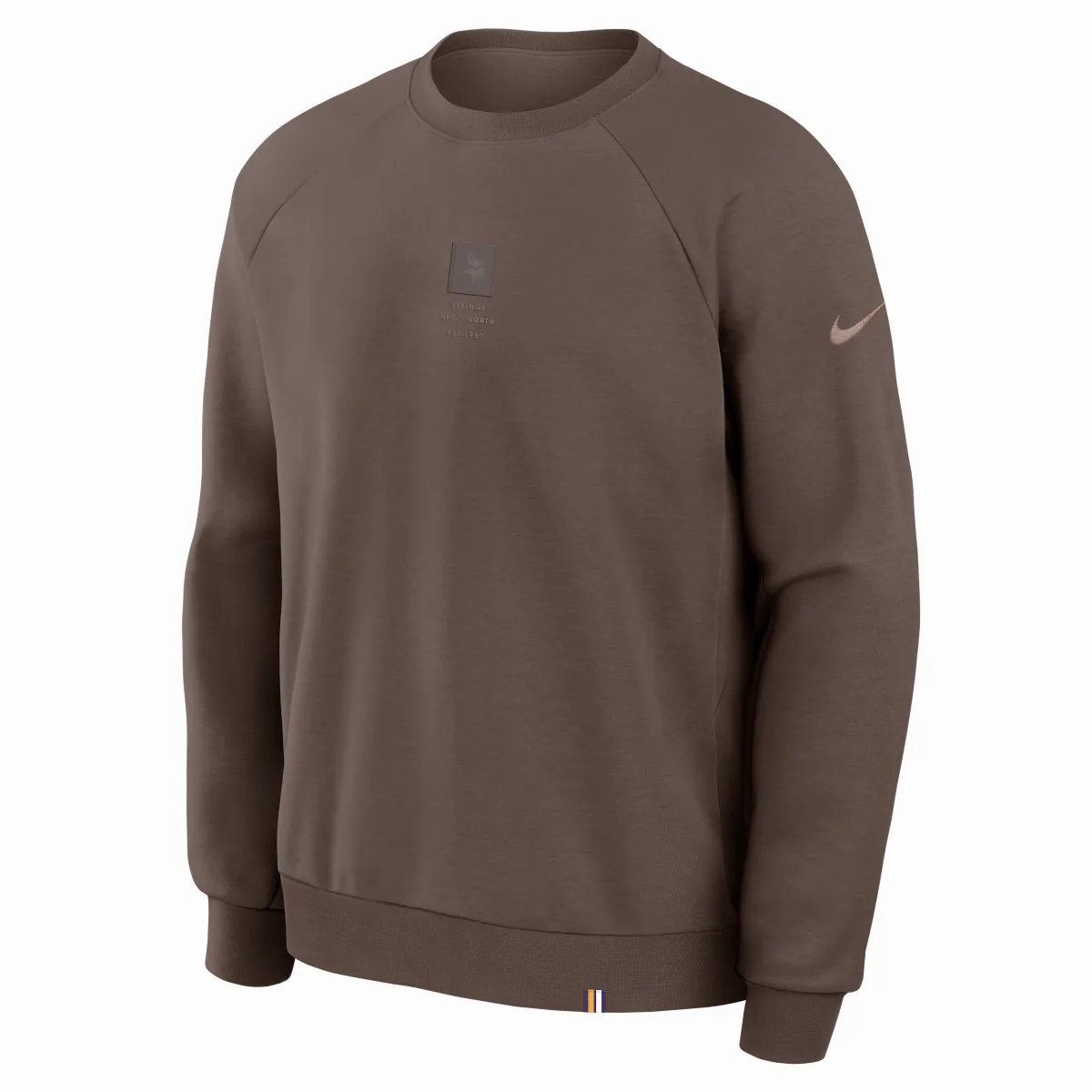 Minnesota Vikings Primary Dri-FIT NFL Pullover Crew by Nike