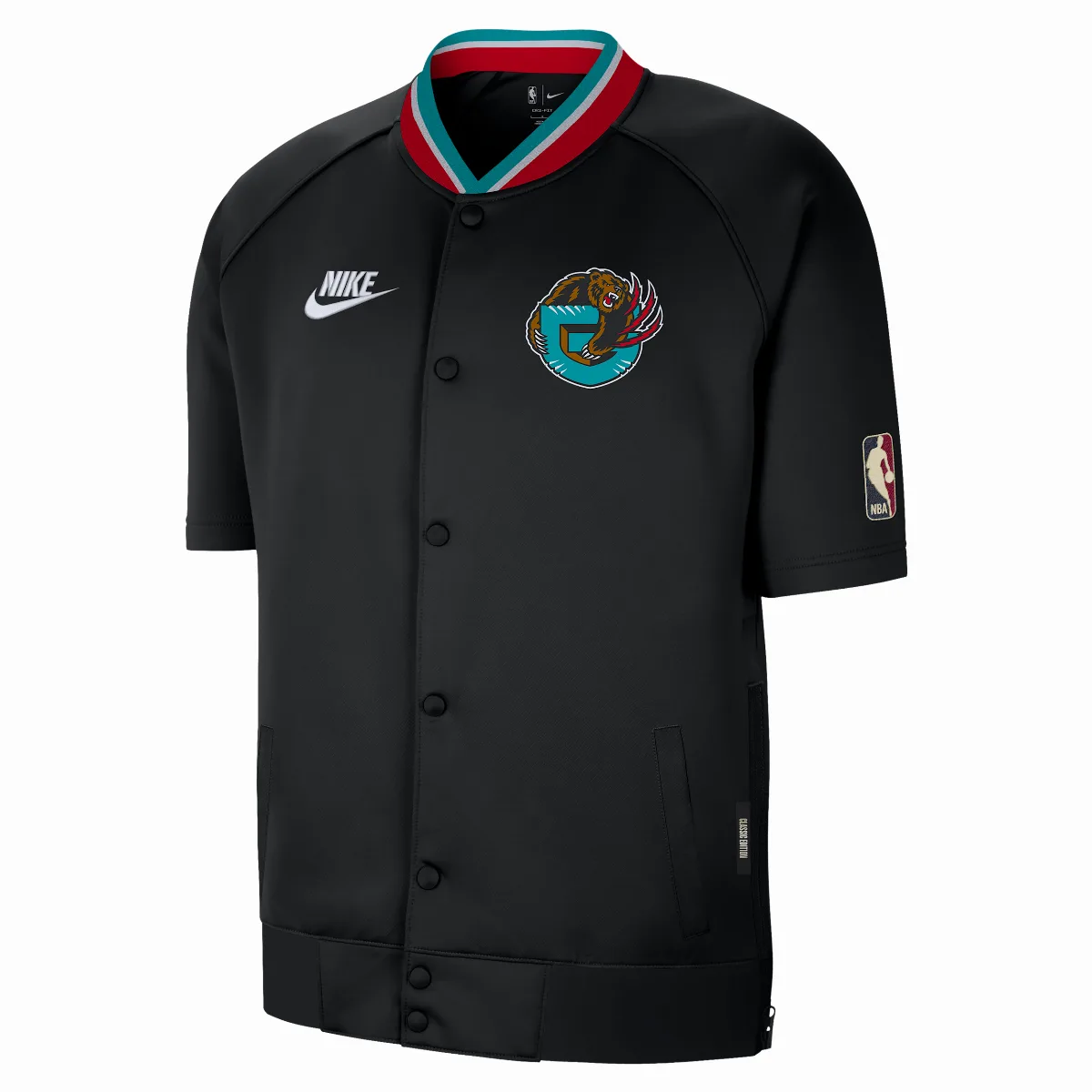 Memphis Grizzlies Hardwood Classics Dri-FIT NBA Short-Sleeve Jacket by Nike