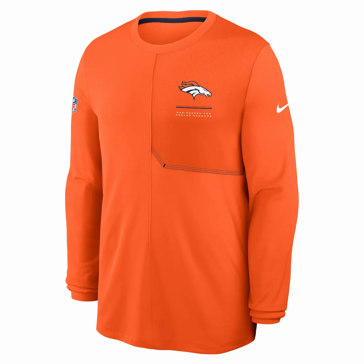 Denver Broncos Sideline Coach Dri-FIT NFL Long-Sleeve Top by Nike