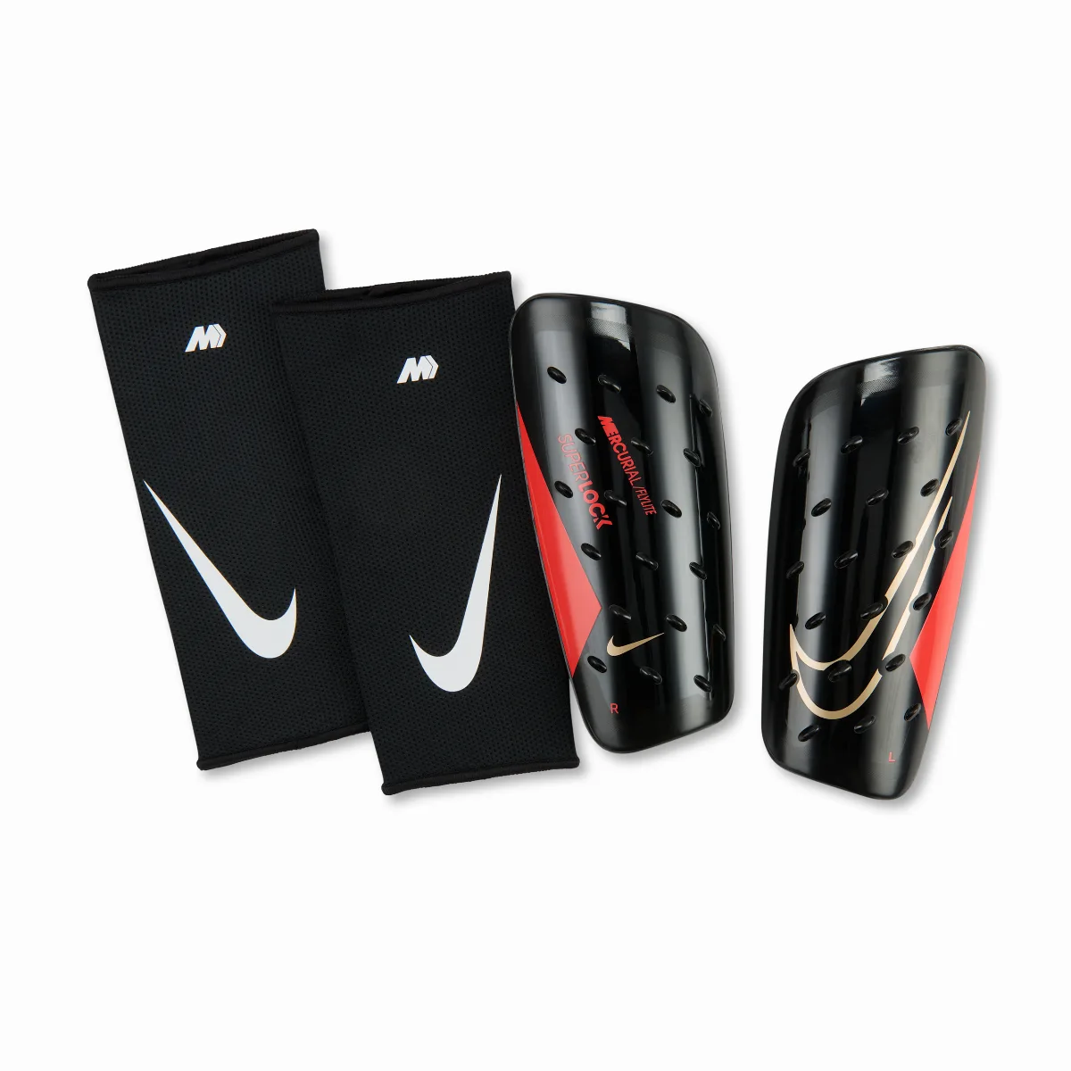 Mercurial FlyLite SuperLock Soccer Shin Guards by Nike
