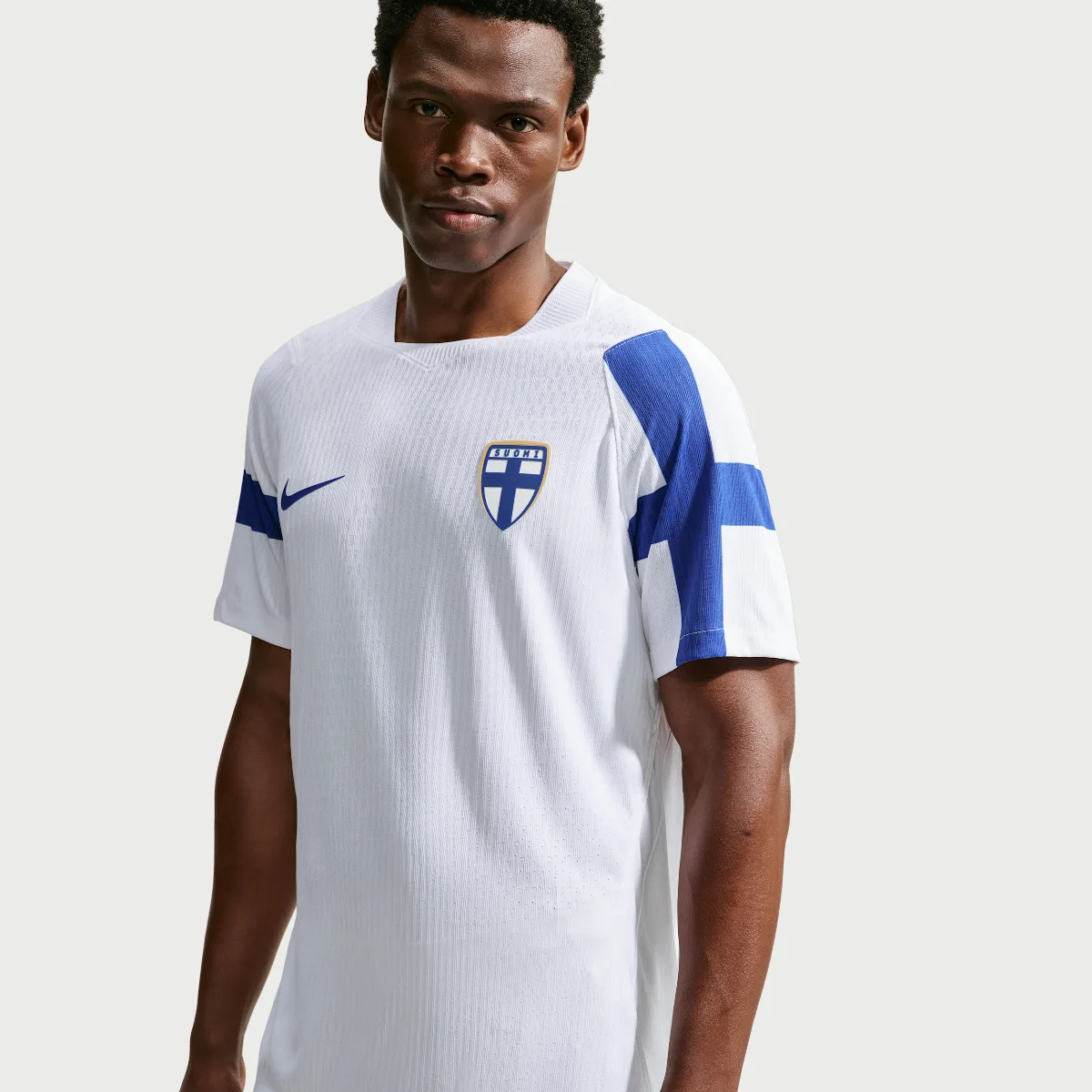 Finland 2026 Match Home Aero-FIT Soccer Authentic Jersey by Nike