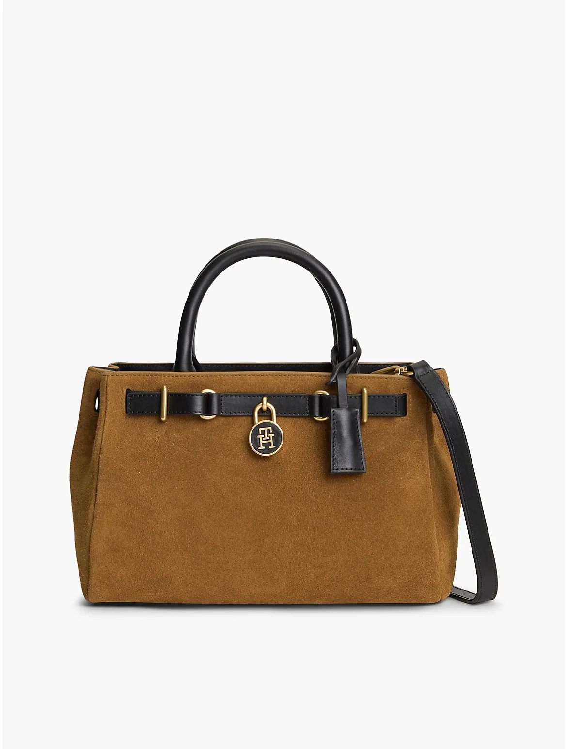 Suede & Leather Mini Tote Bag by Tommy Hilfiger