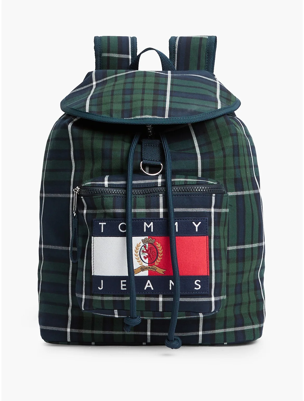Tommy Jeans Archive Logo Plaid Backpack by Tommy Hilfiger