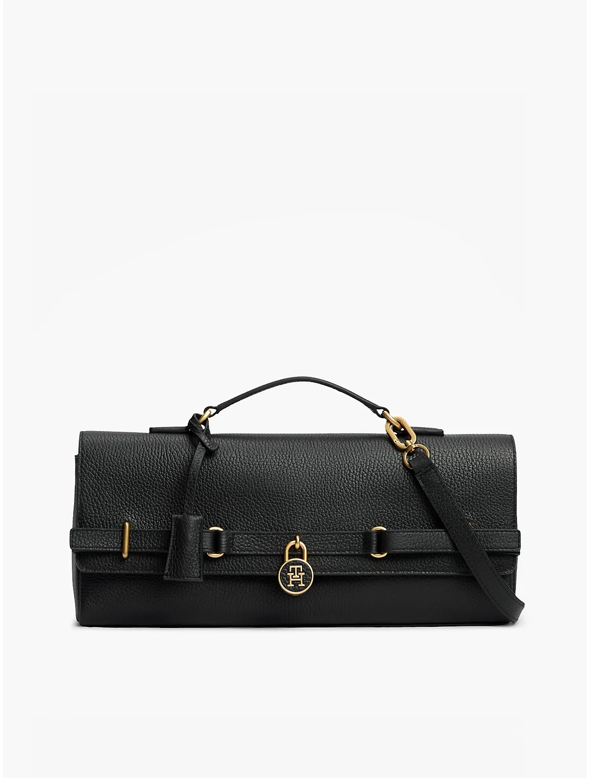 Pebbled Leather East-West Clutch by Tommy Hilfiger