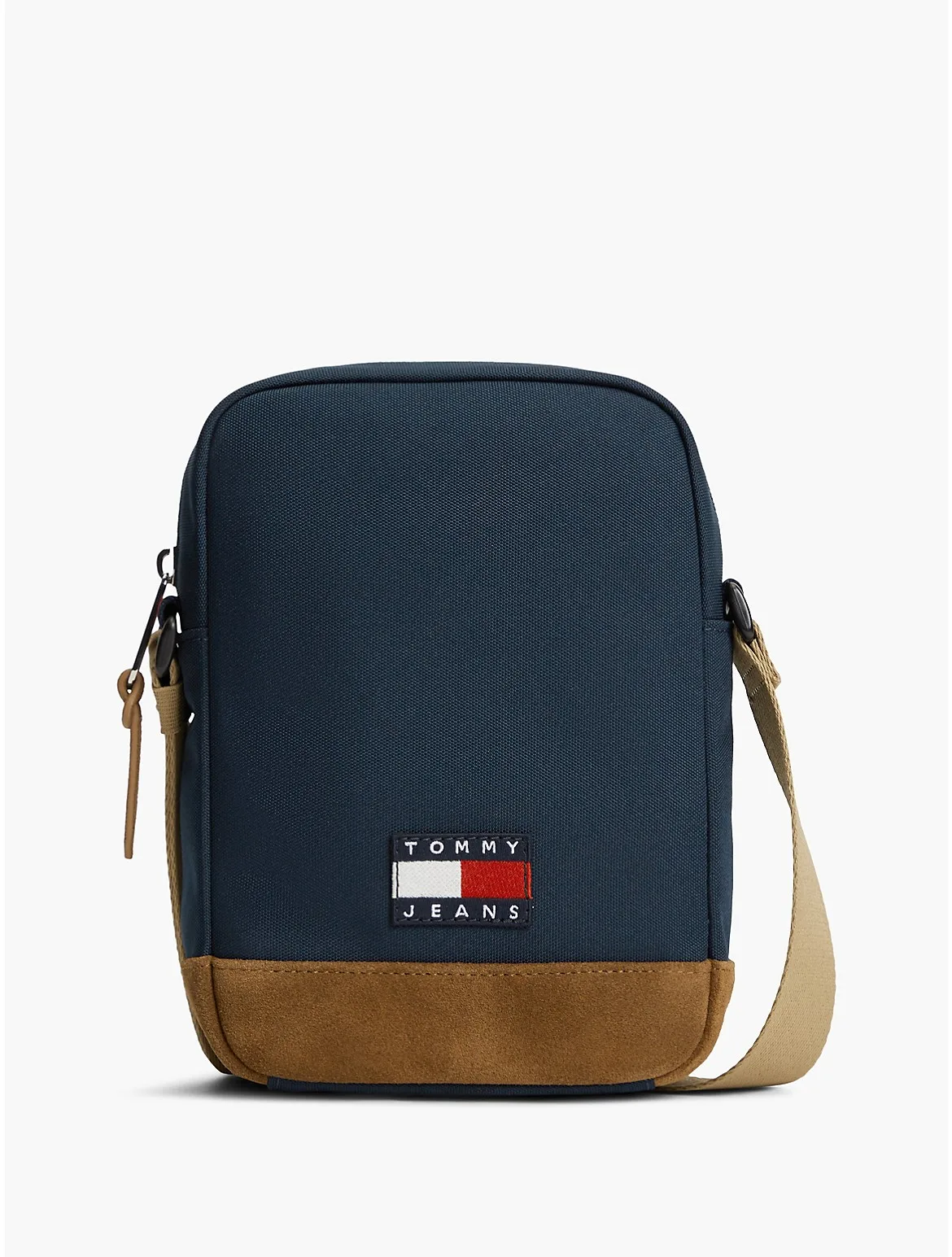 Tommy Jeans Mixed-Media Reporter Bag by Tommy Hilfiger