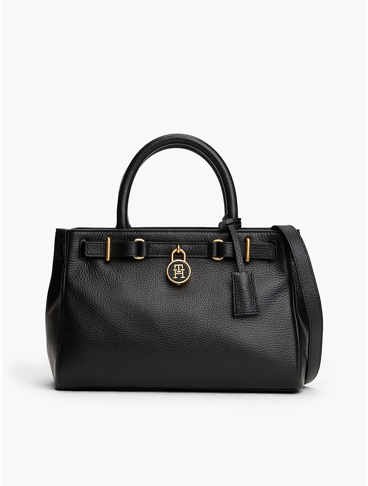 Pebbled Leather Mini Tote Bag by Tommy Hilfiger