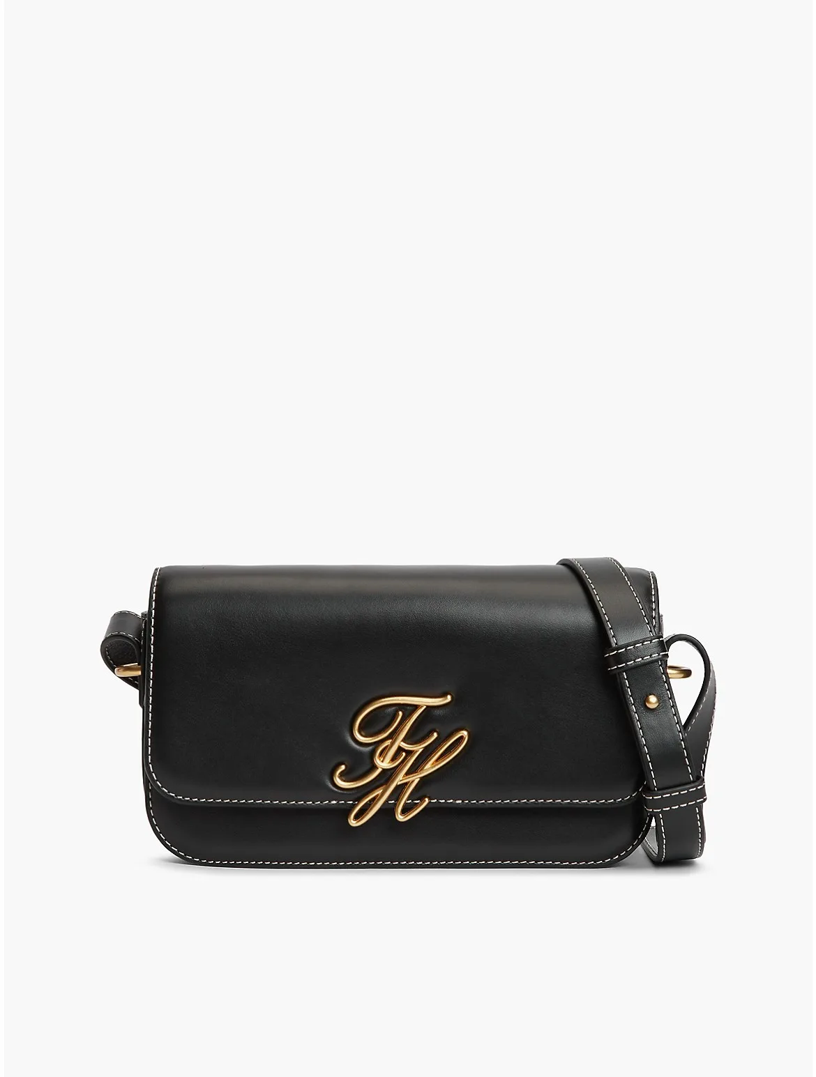 Script Monogram Leather Crossbody Bag by Tommy Hilfiger