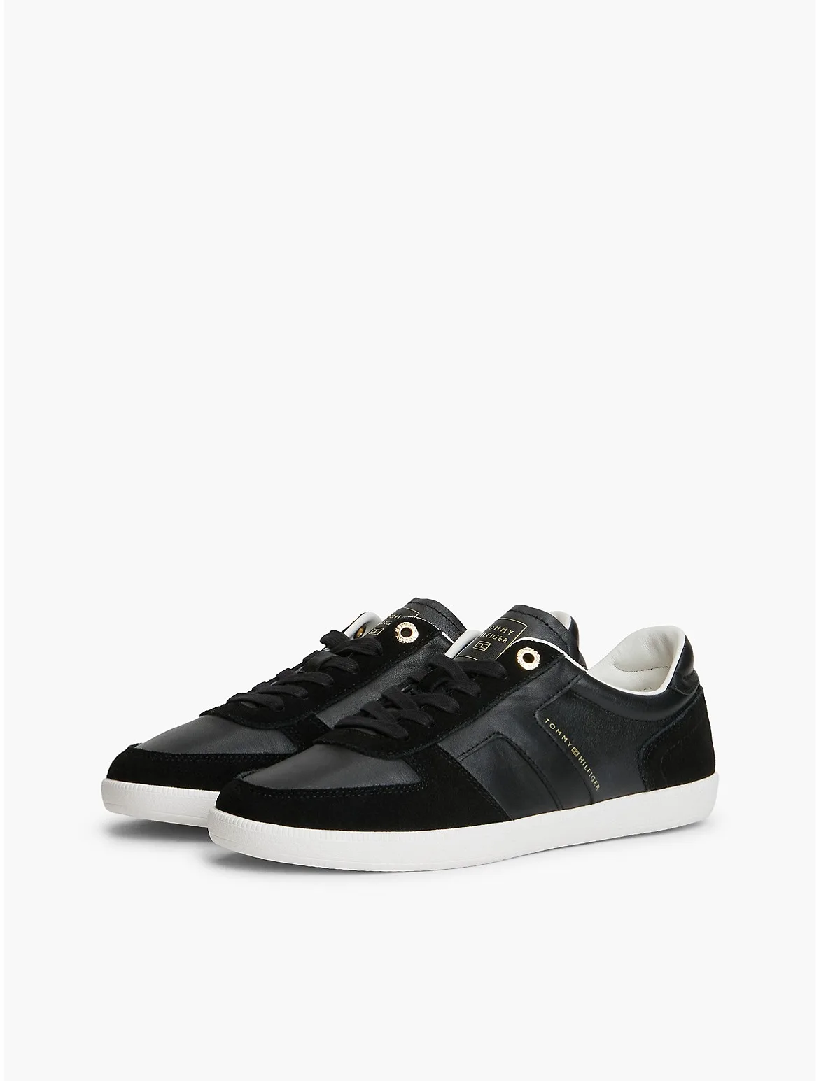 Tribeca Leather-Mix Skater Sneaker