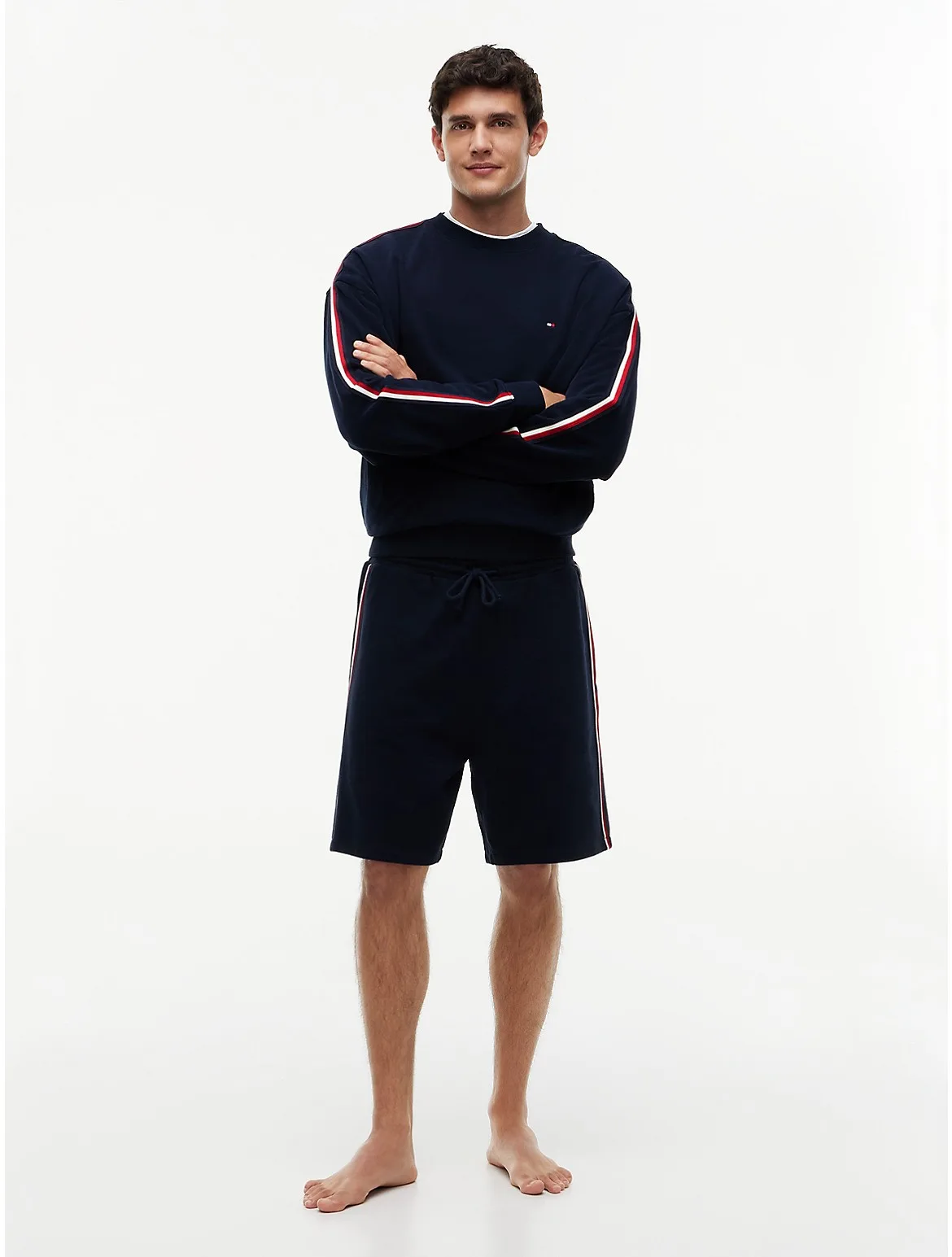 Signature Stripe Terry Lounge Short by Tommy Hilfiger