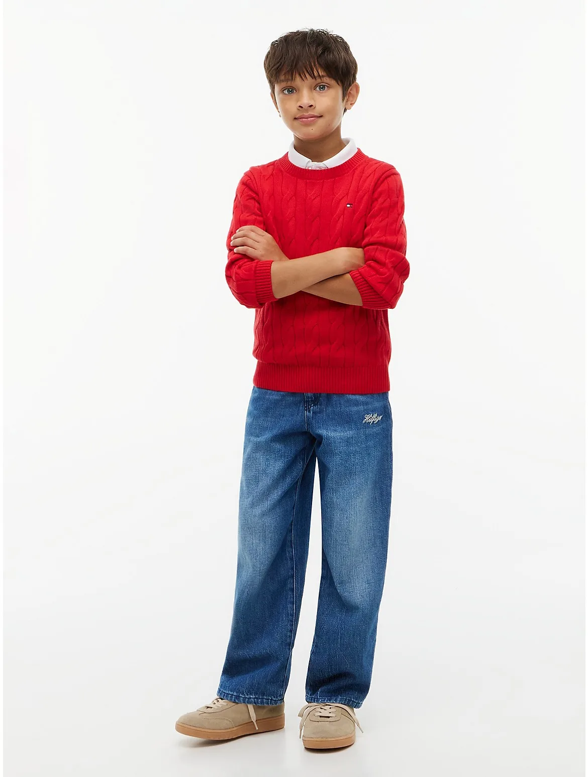 Hilfiger Logo Baggy Jean by Tommy Hilfiger