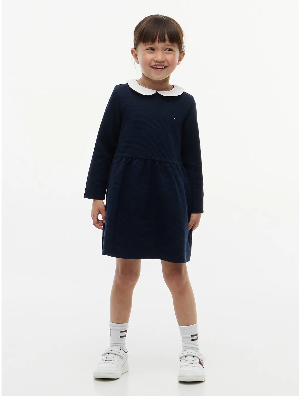 Stretchy Ribbed Fit and Flare Dress by Tommy Hilfiger