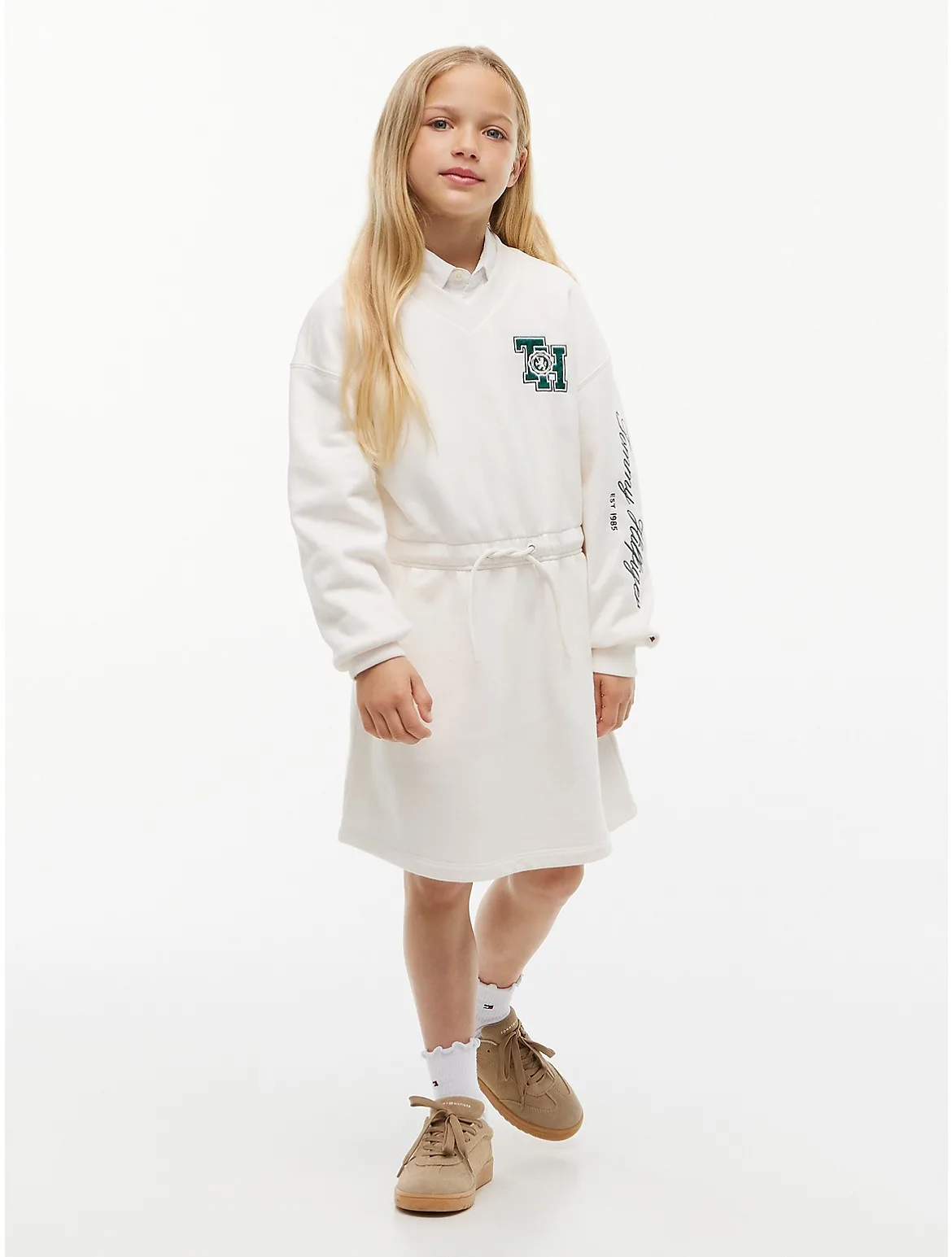 Monogram Logo Sweatshirt Dress by Tommy Hilfiger