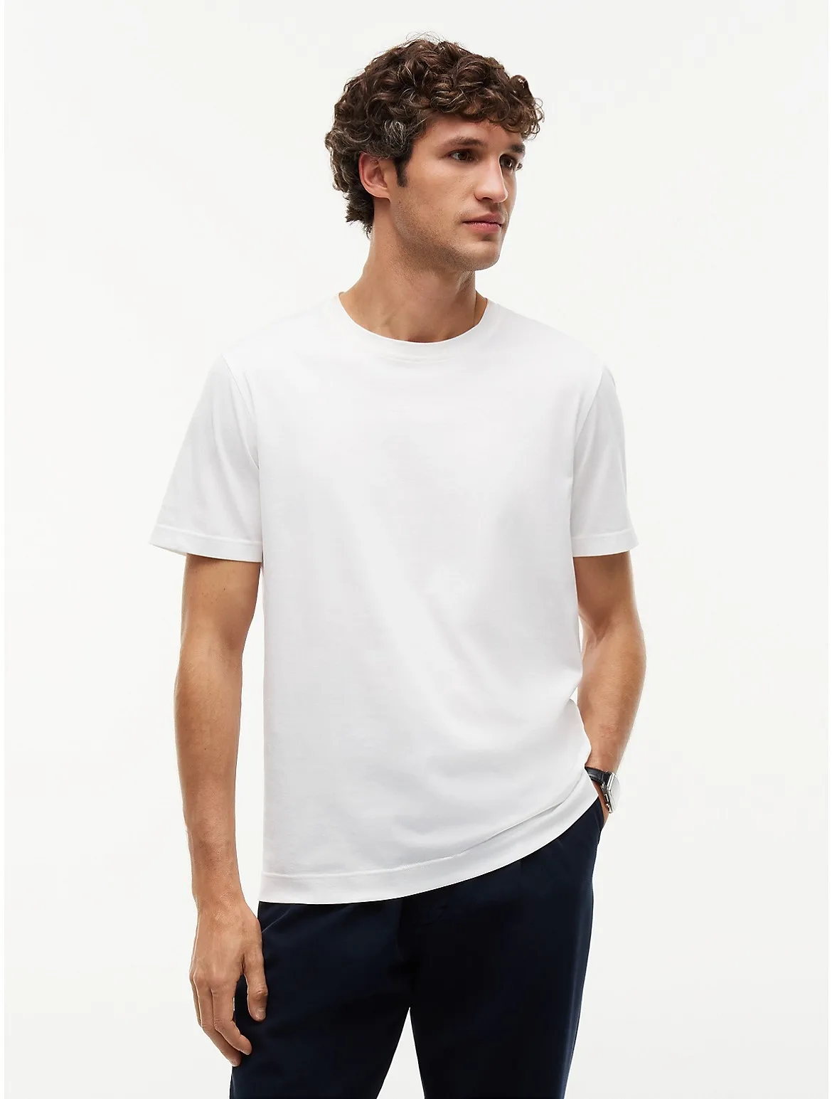 New York Label Classic Crewneck T-Shirt by Tommy Hilfiger
