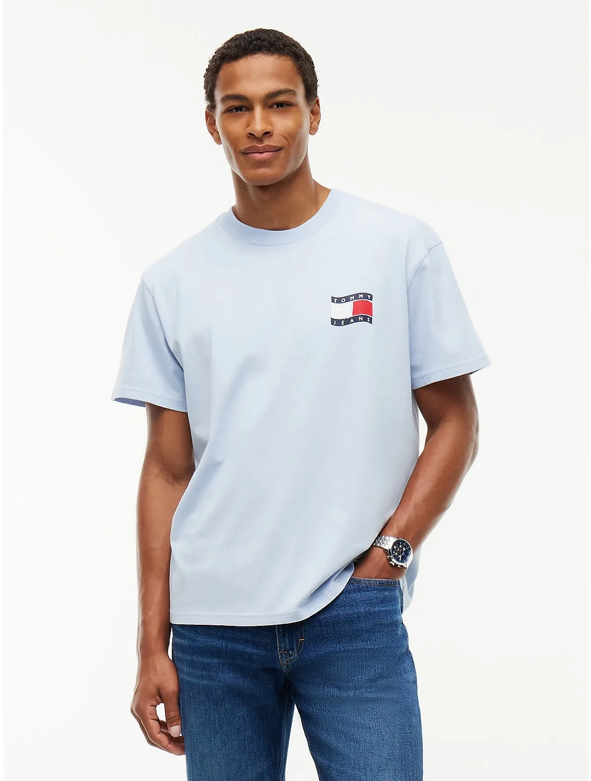 Tommy Jeans Wavy Flag Logo T-Shirt