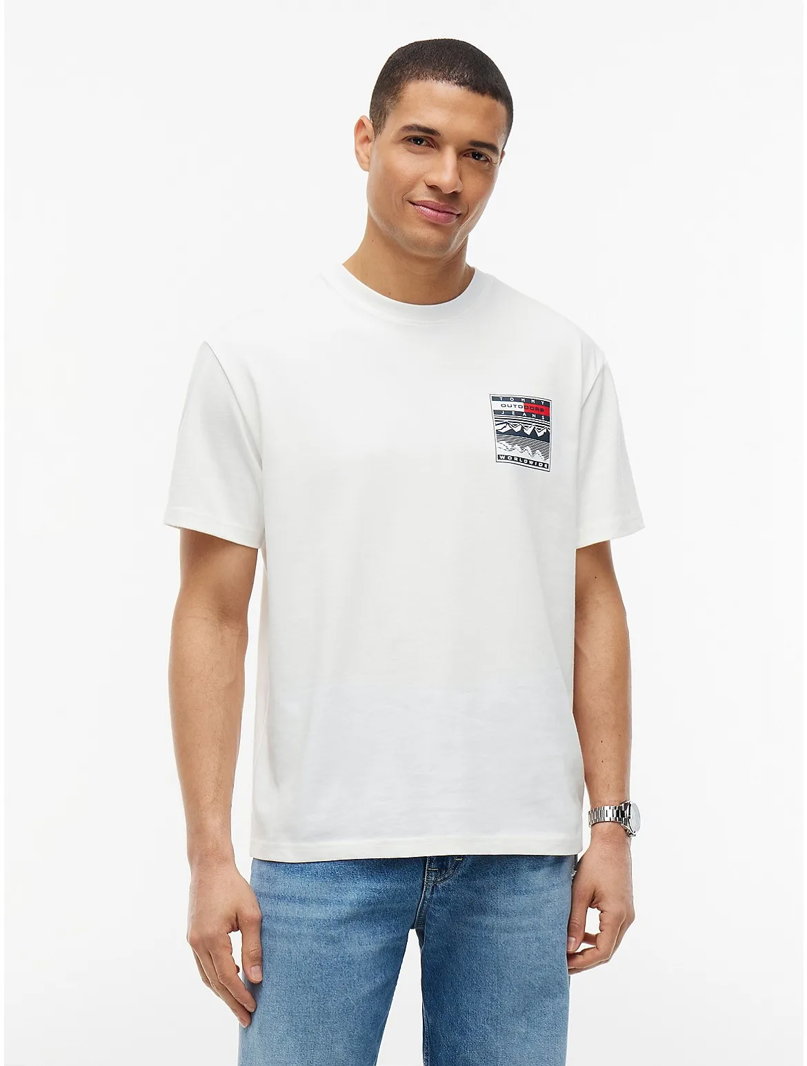 Tommy Jeans Relaxed Outdoor Logo T-Shirt by Tommy Hilfiger