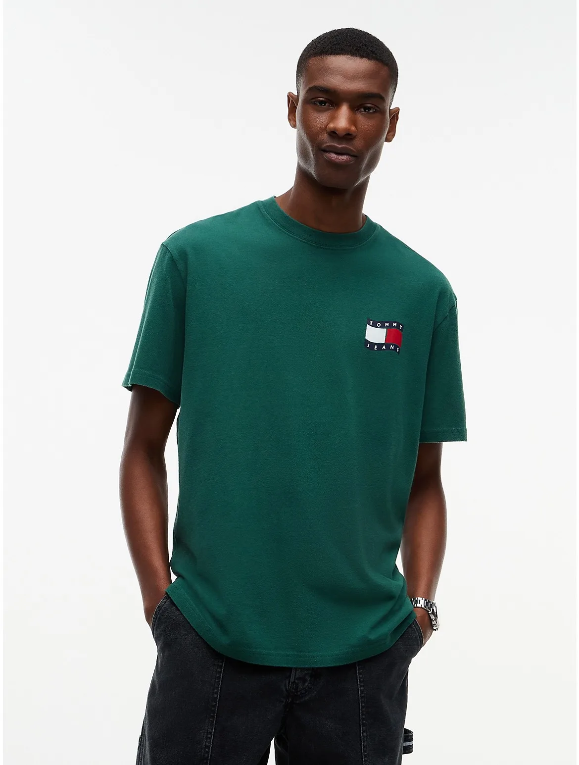 Tommy Jeans Wavy Flag Logo T-Shirt