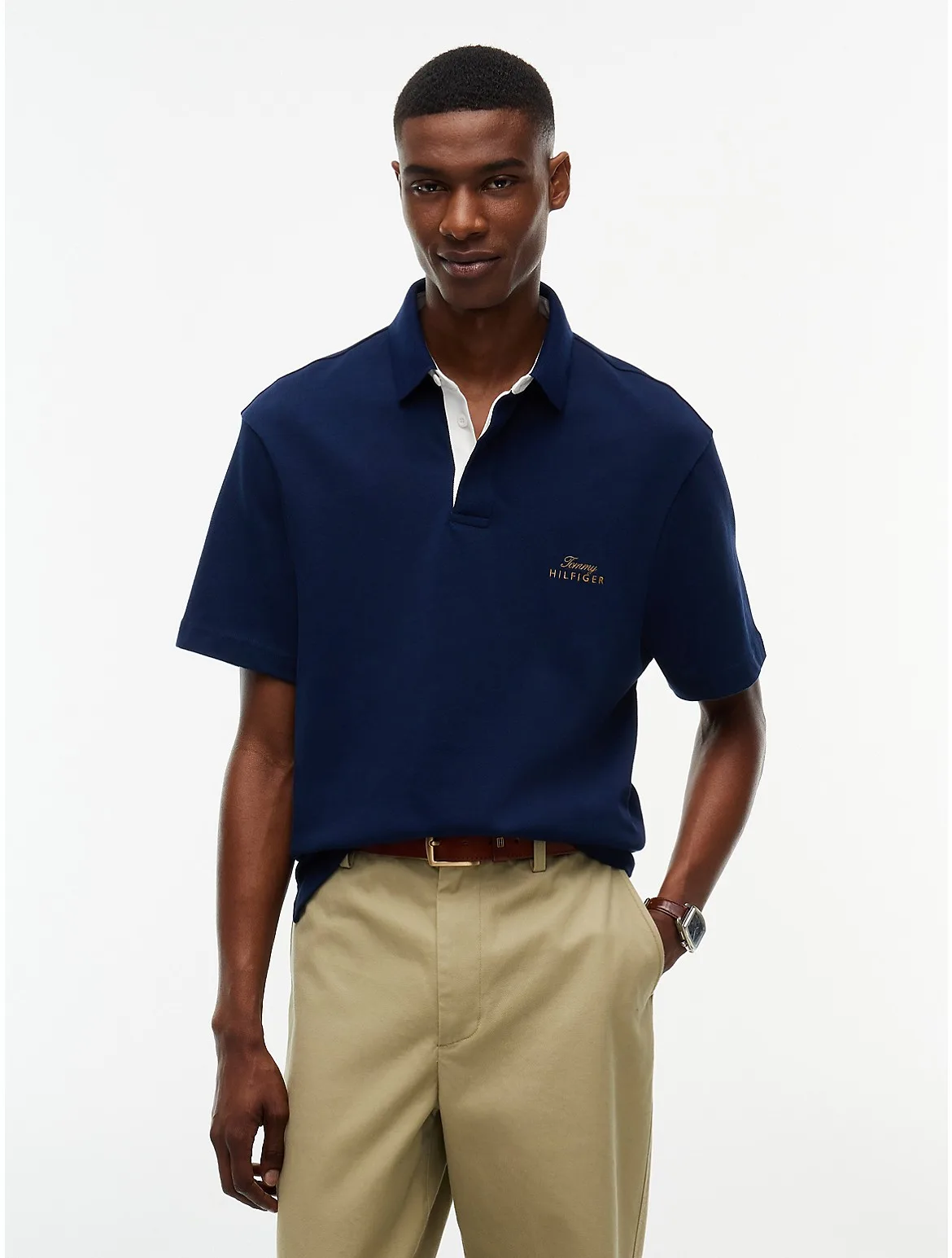 Classic Fit Back Flag Logo Polo by Tommy Hilfiger