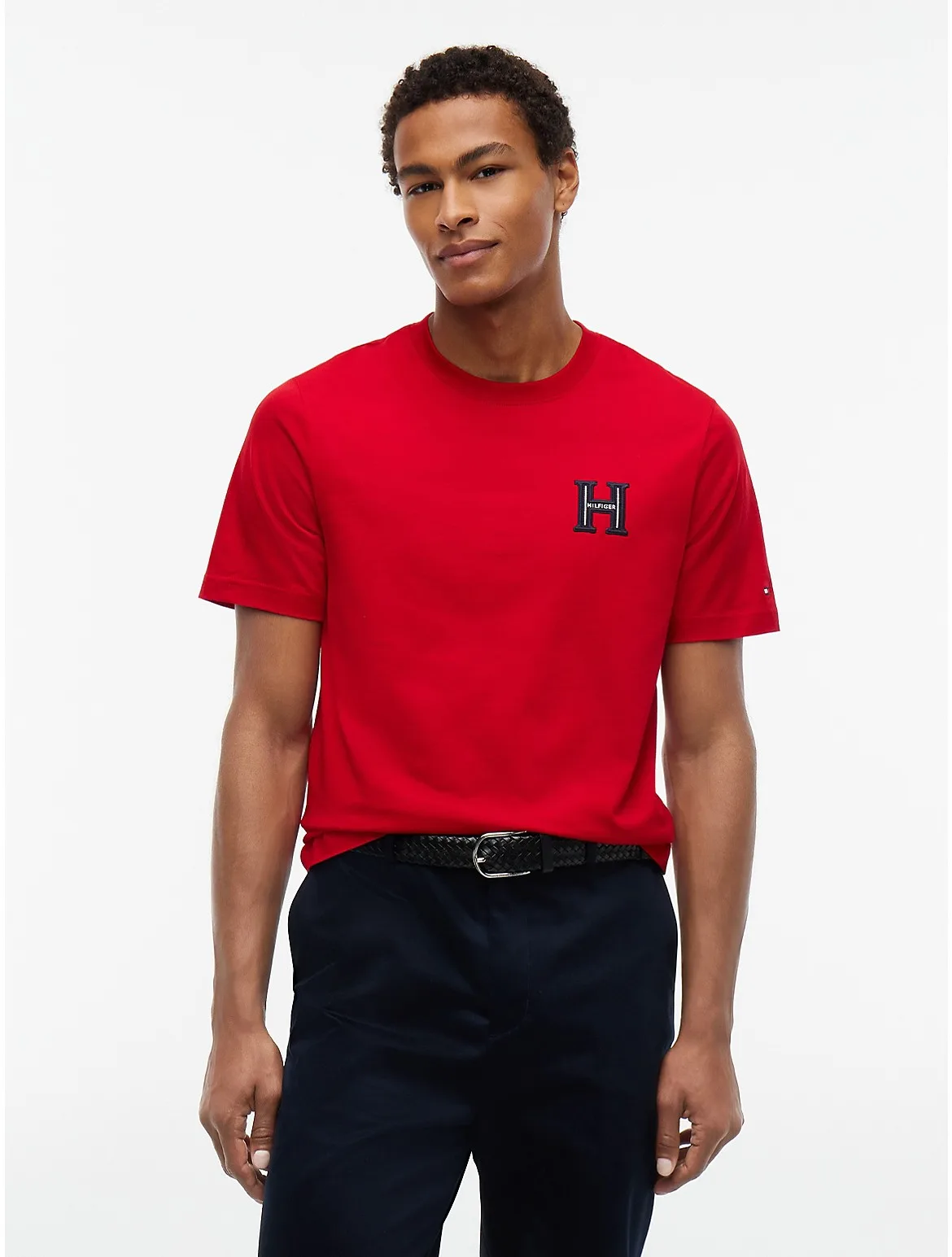 Embroidered H-Logo T-Shirt