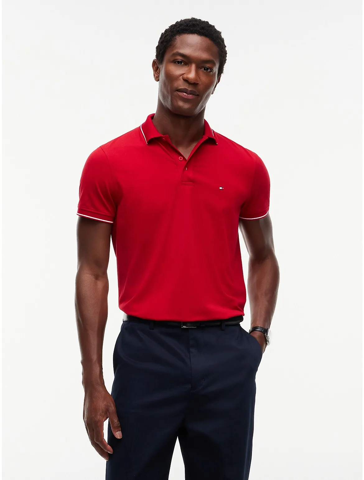 Regular Fit TH Performance Jersey Polo by Tommy Hilfiger