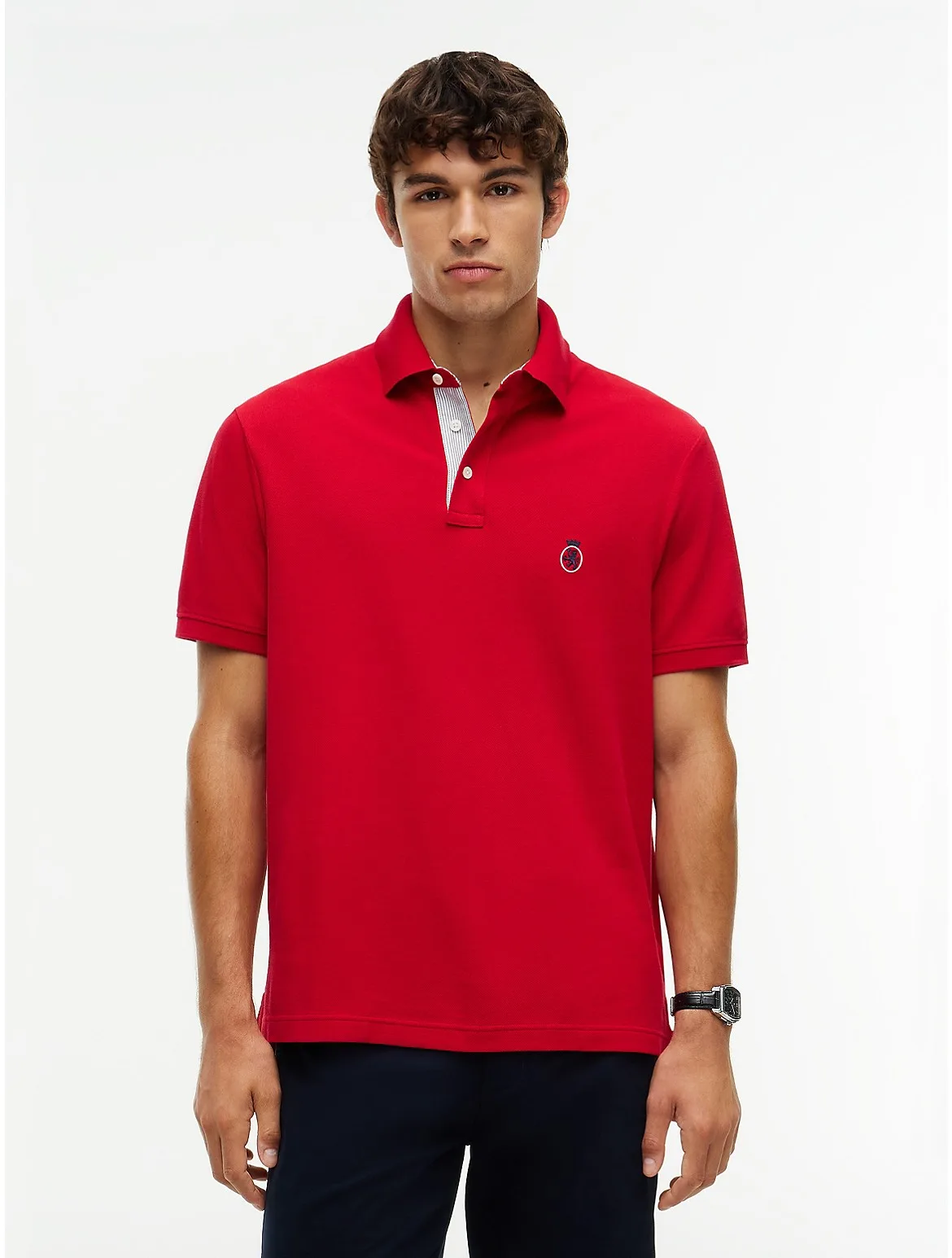 Classic Fit Crest Logo Polo by Tommy Hilfiger