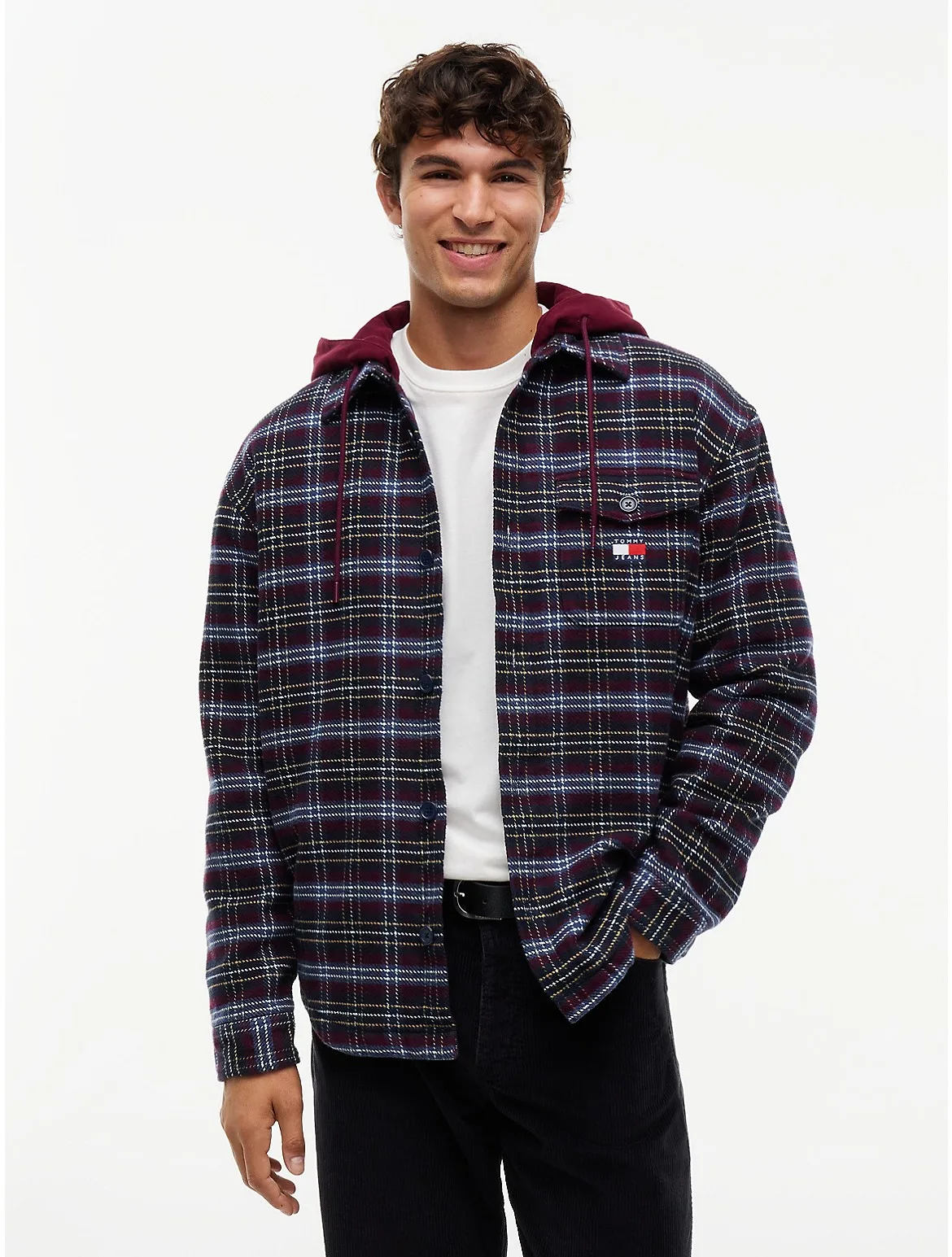 Tommy Jeans Hooded Overshirt by Tommy Hilfiger