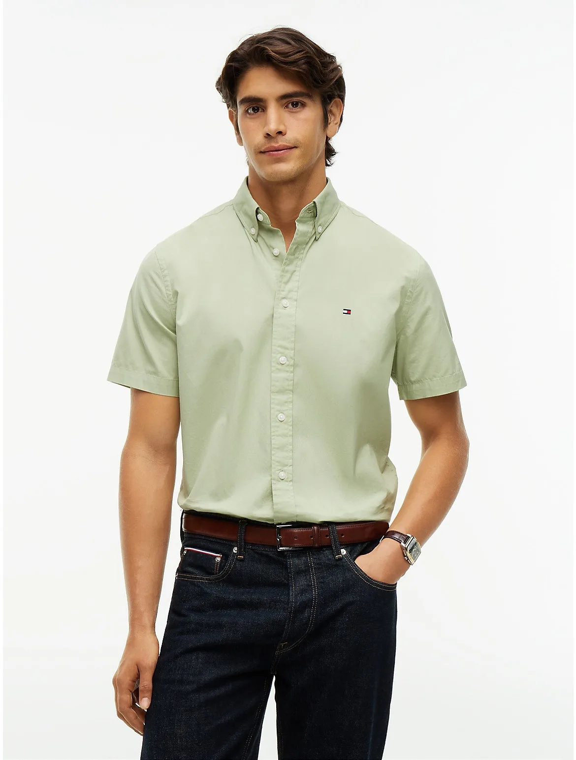 Regular Fit Short-Sleeve Shirt by Tommy Hilfiger