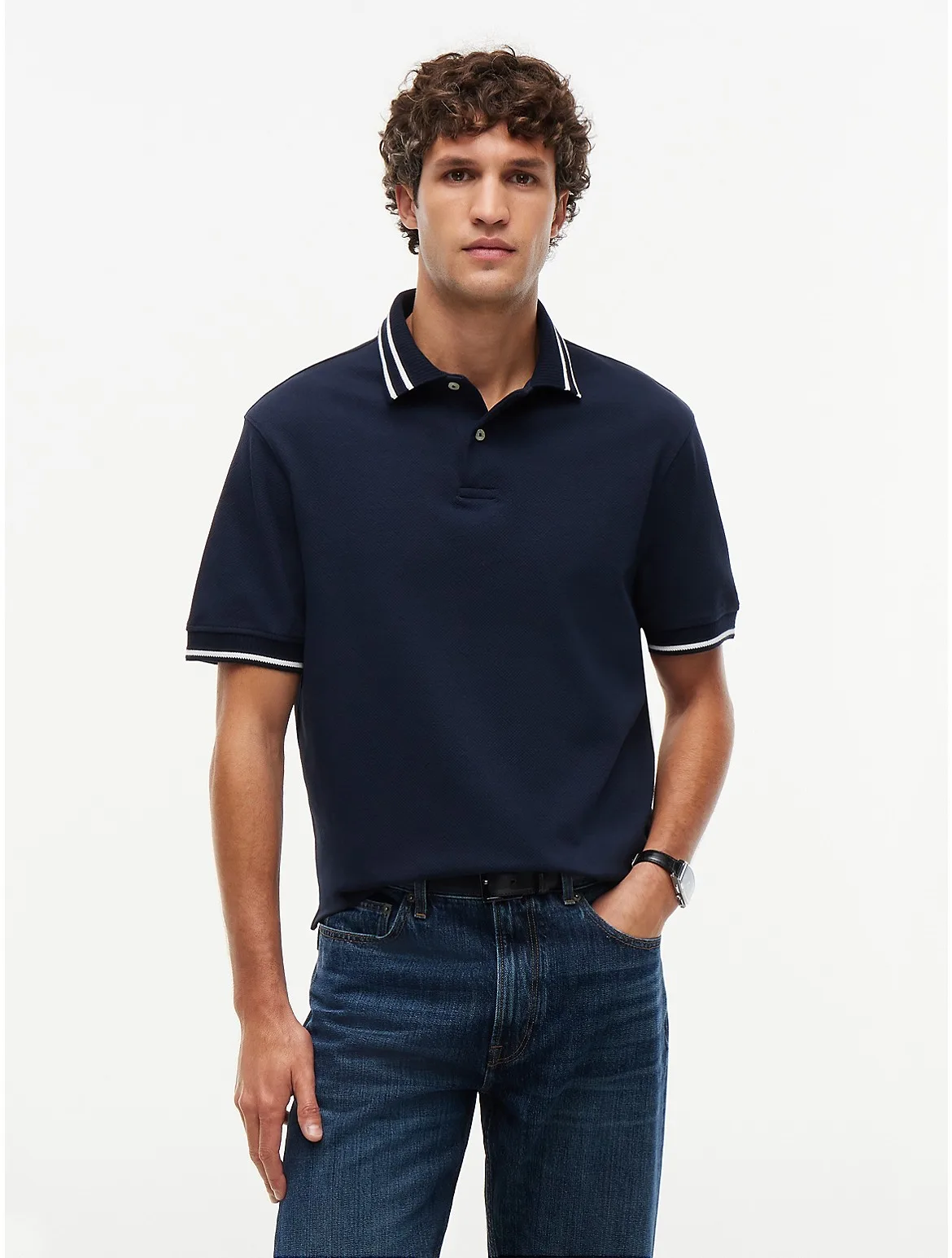 Regular Fit Foulard Jacquard Polo