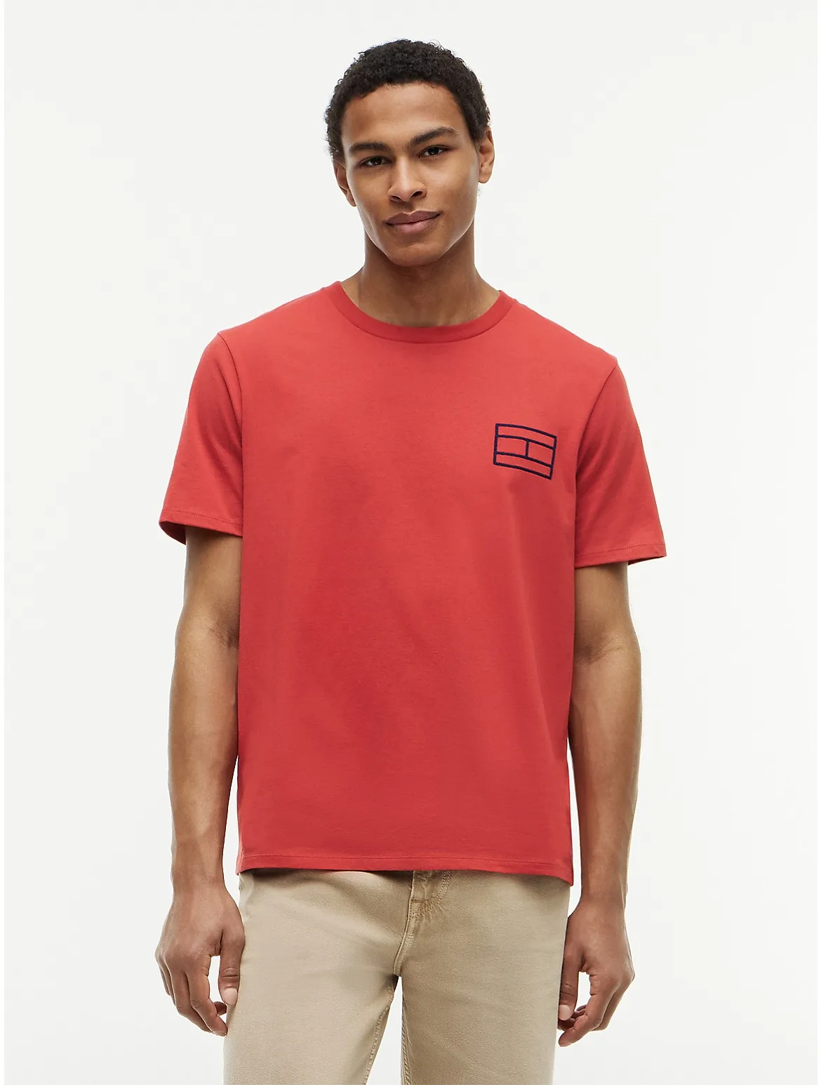 Embroidered Flag Logo T-Shirt