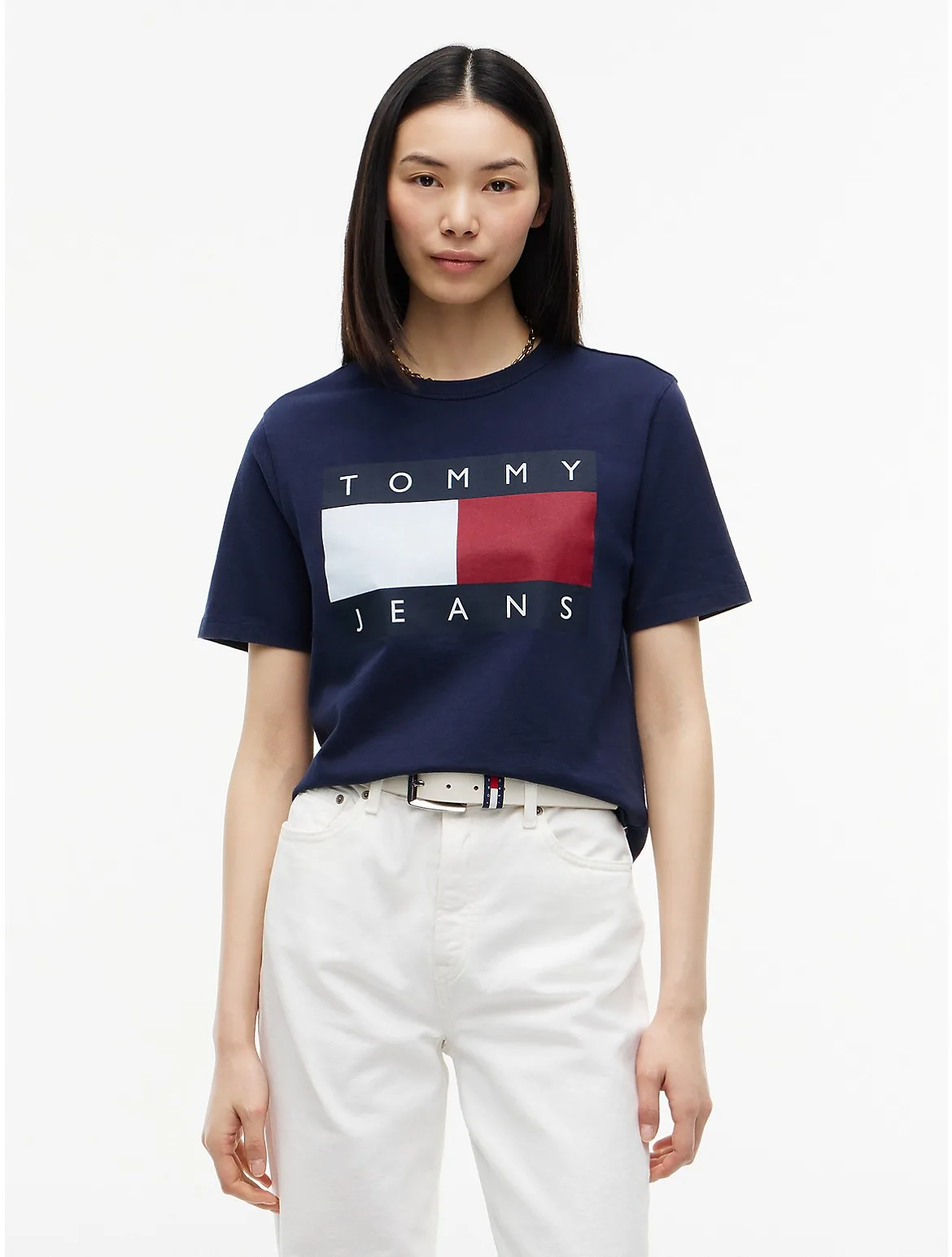 Tommy Jeans Big Flag Logo Boxy T-Shirt by Tommy Hilfiger
