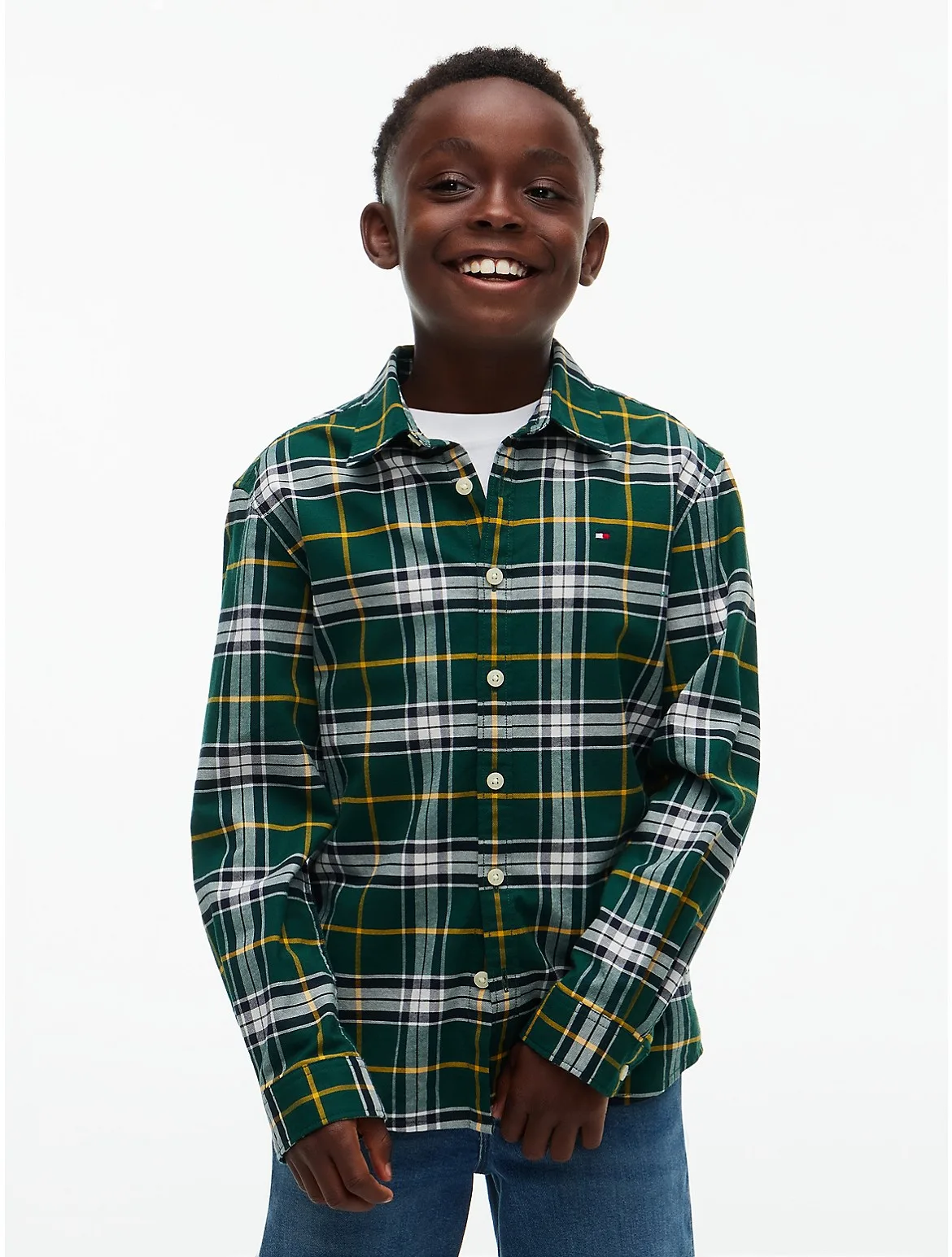 Tartan Stretch Oxford Shirt by Tommy Hilfiger