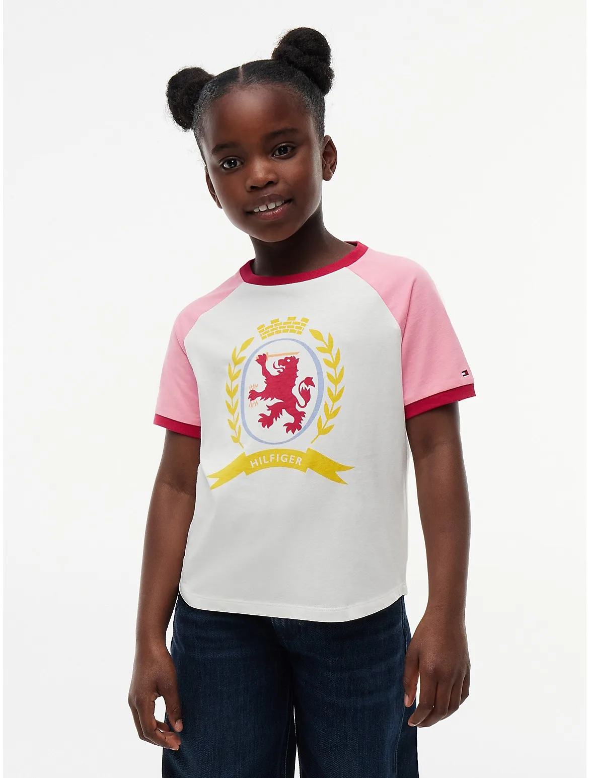 Crest Logo Raglan T-Shirt by Tommy Hilfiger