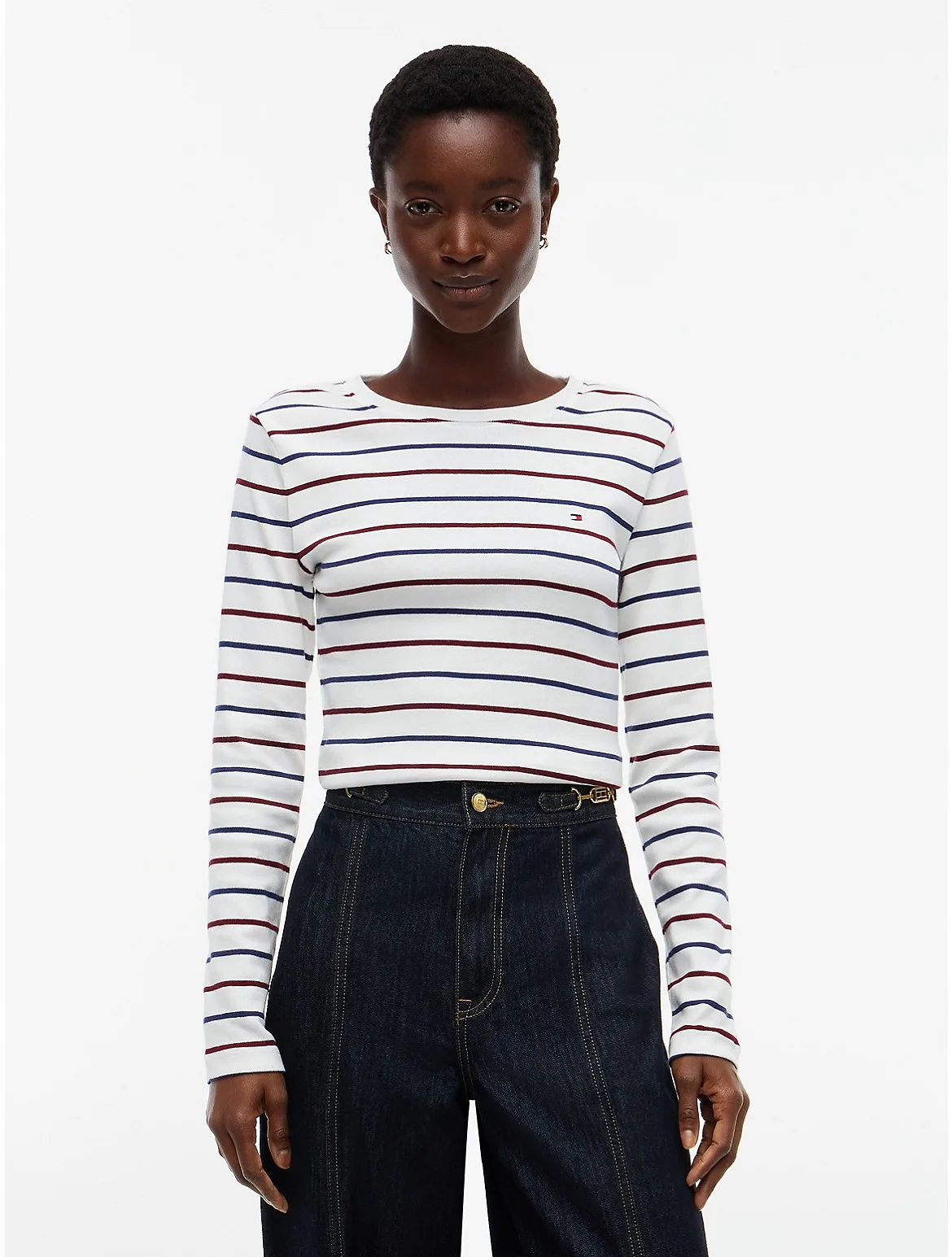 Long-Sleeve Striped Favorite T-Shirt by Tommy Hilfiger