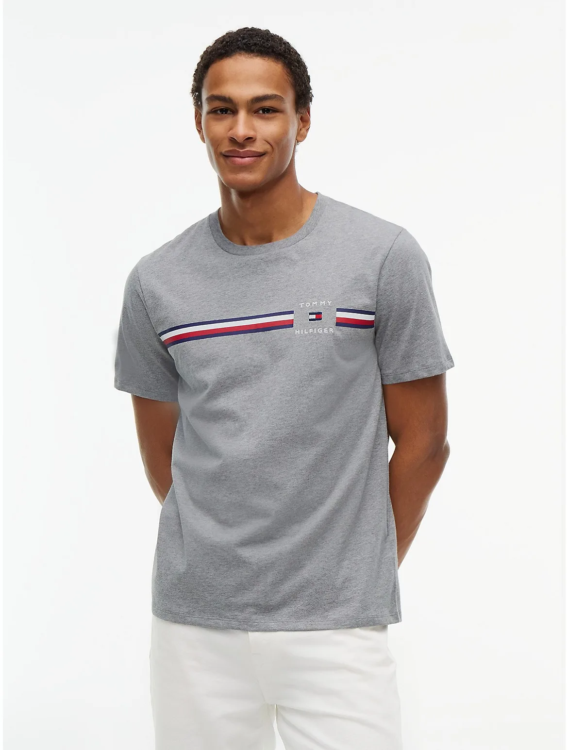 Signature Stripe T-Shirt by Tommy Hilfiger
